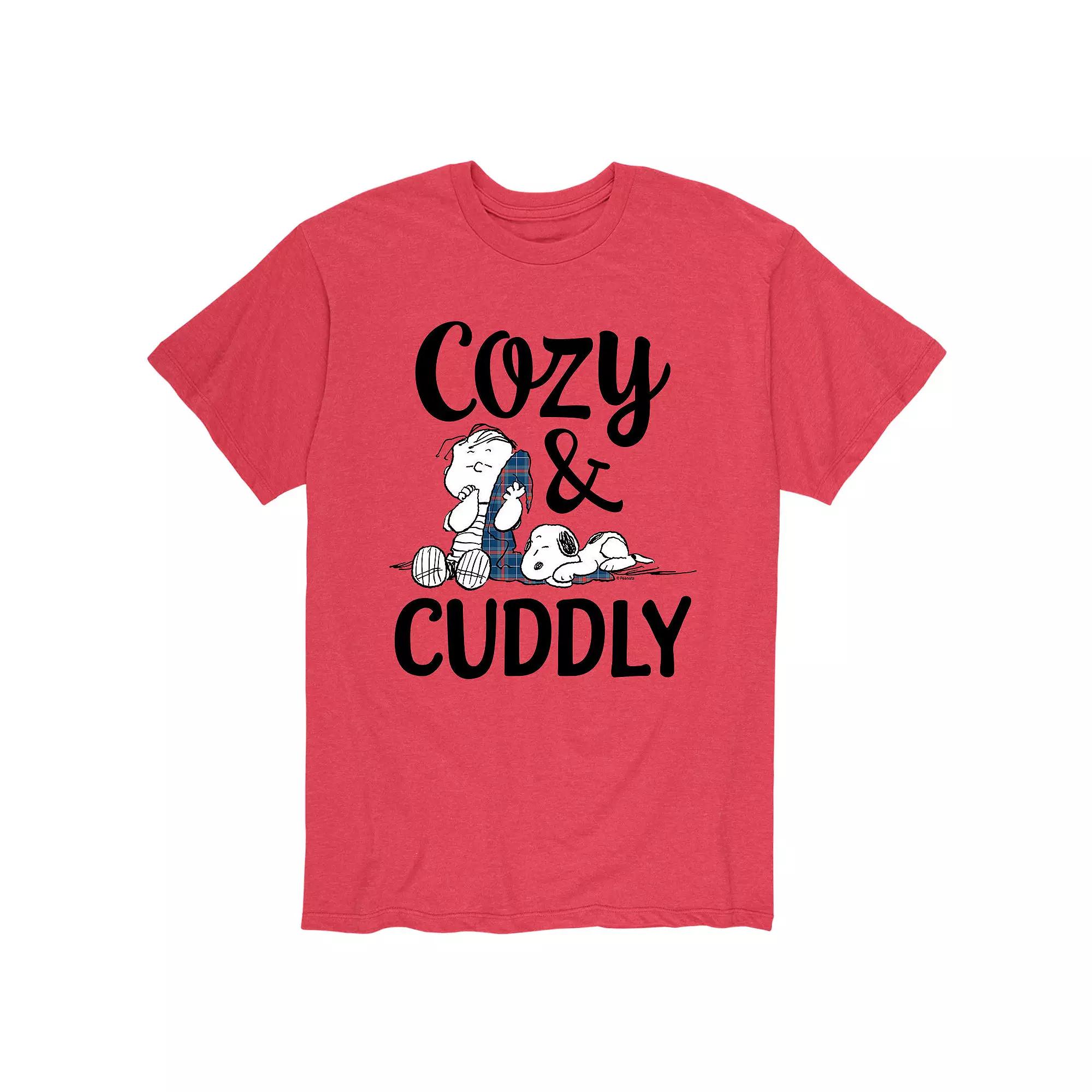 Men's Peanuts "Cozy & Cuddly" Tee,  Product Image