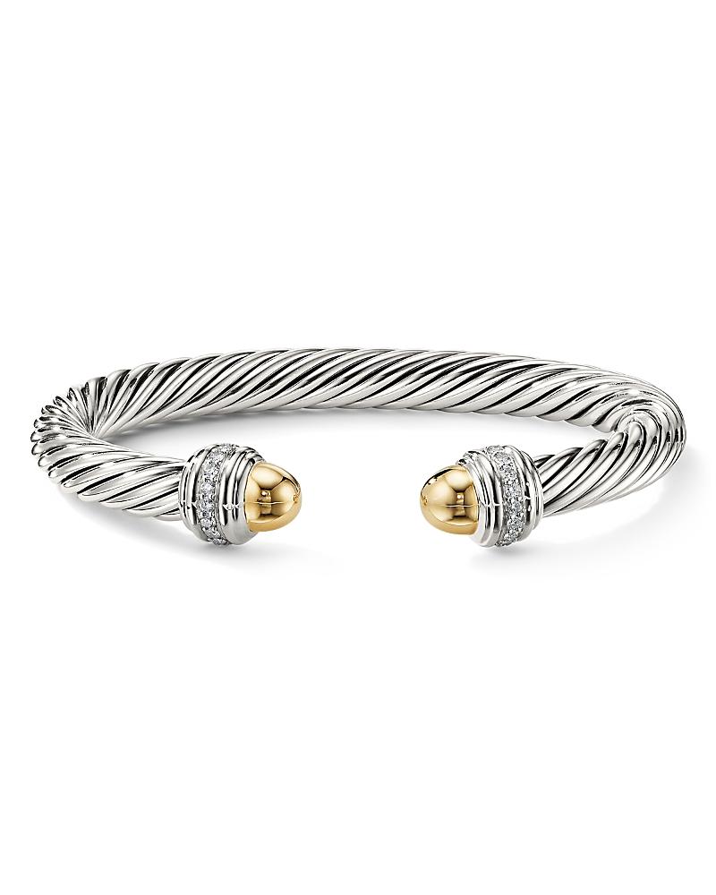 Womens Classic Cable Bracelet in Sterling Silver Product Image