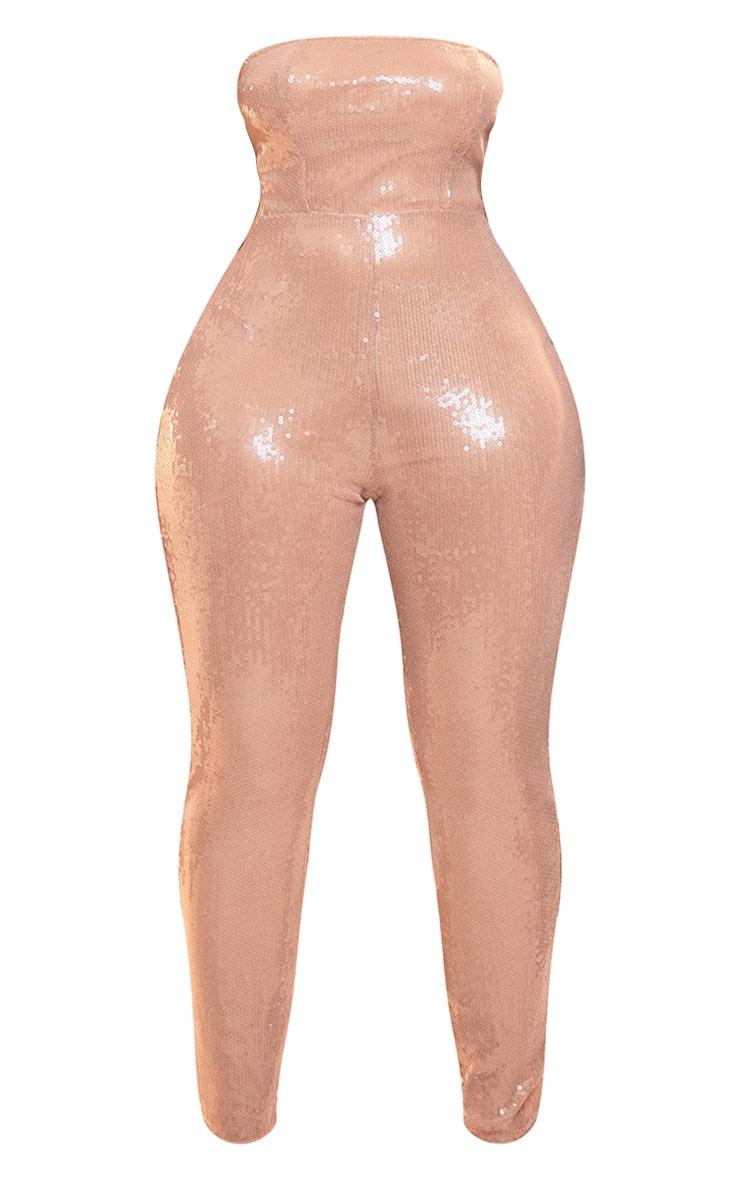 Shape Nude Sequin Bandeau Jumpsuit Product Image