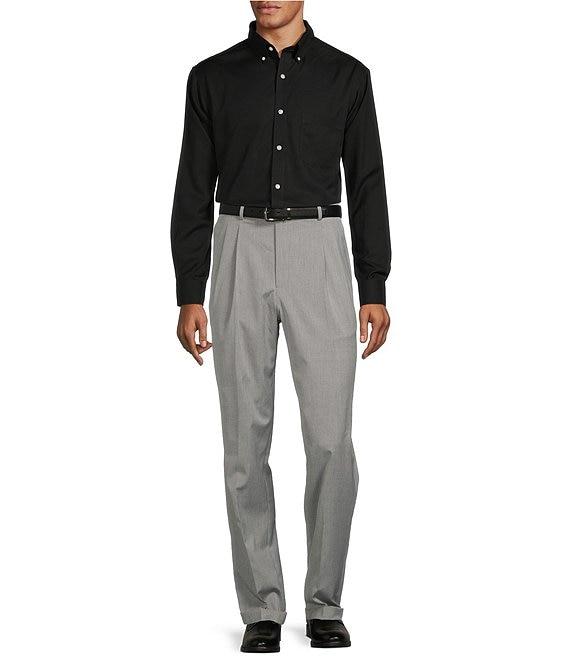 Roundtree & Yorke travelSMART Classic Fit Herringbone Ultimate Comfort Dress Pants Product Image