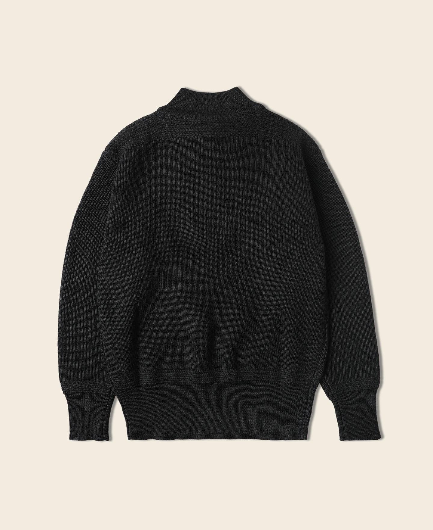 US Army High Neck Wool Sweater - Black Product Image