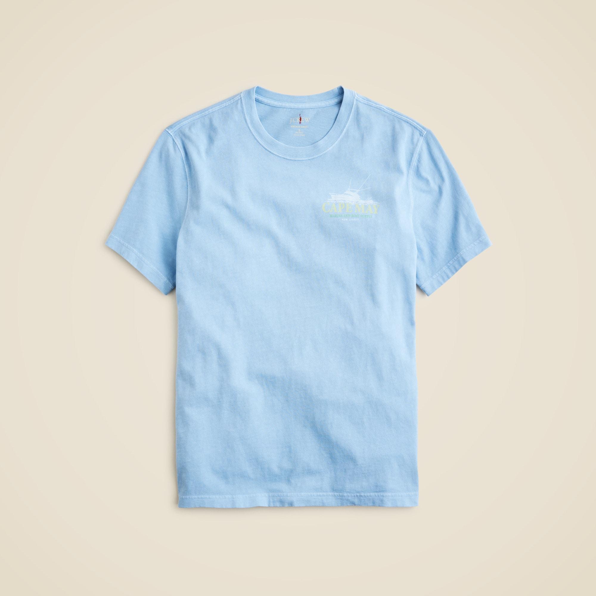 Vintage-wash cotton graphic T-shirt Product Image