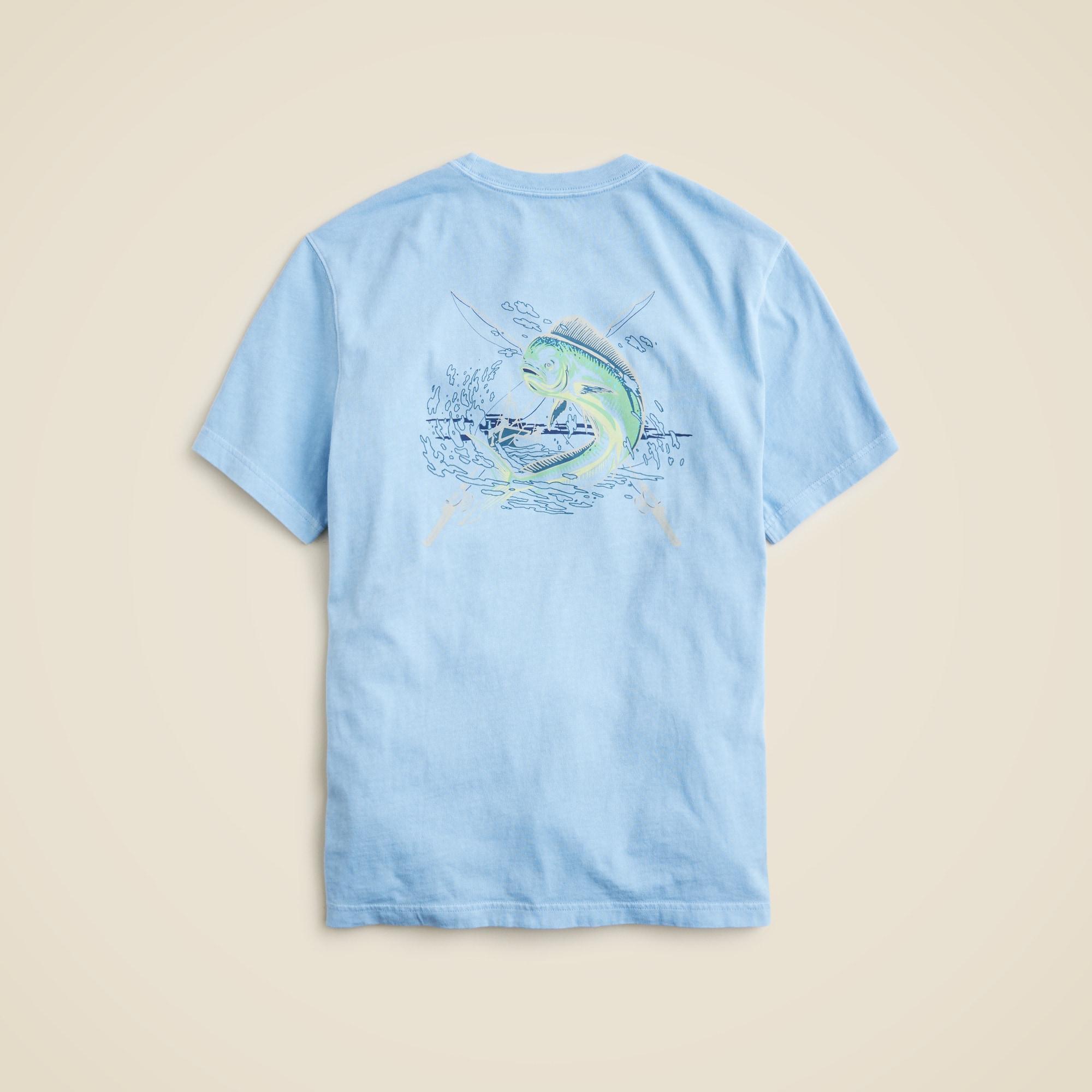 Vintage-wash cotton graphic T-shirt Product Image