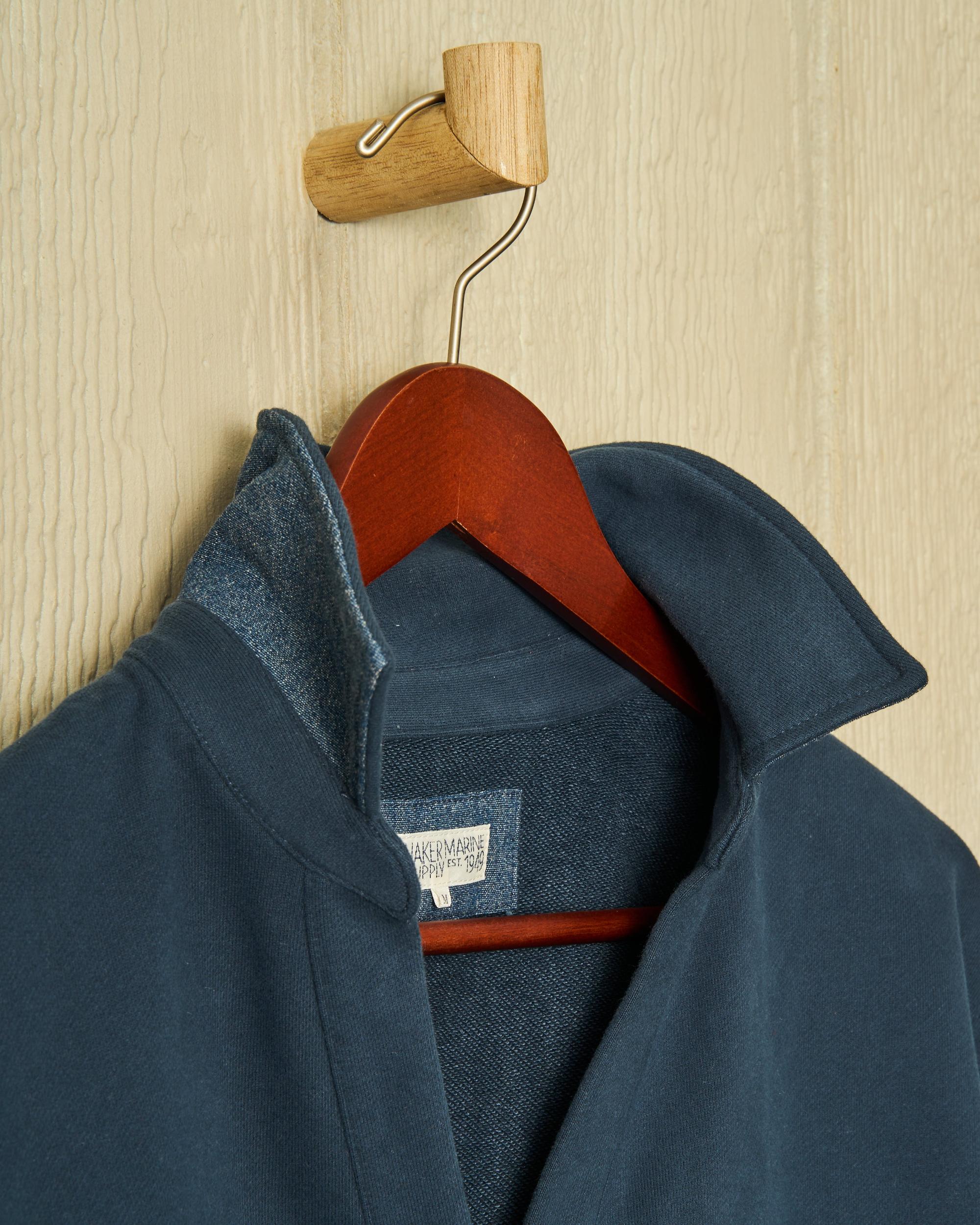Inlet Pullover in Navy Loopback Terry Product Image