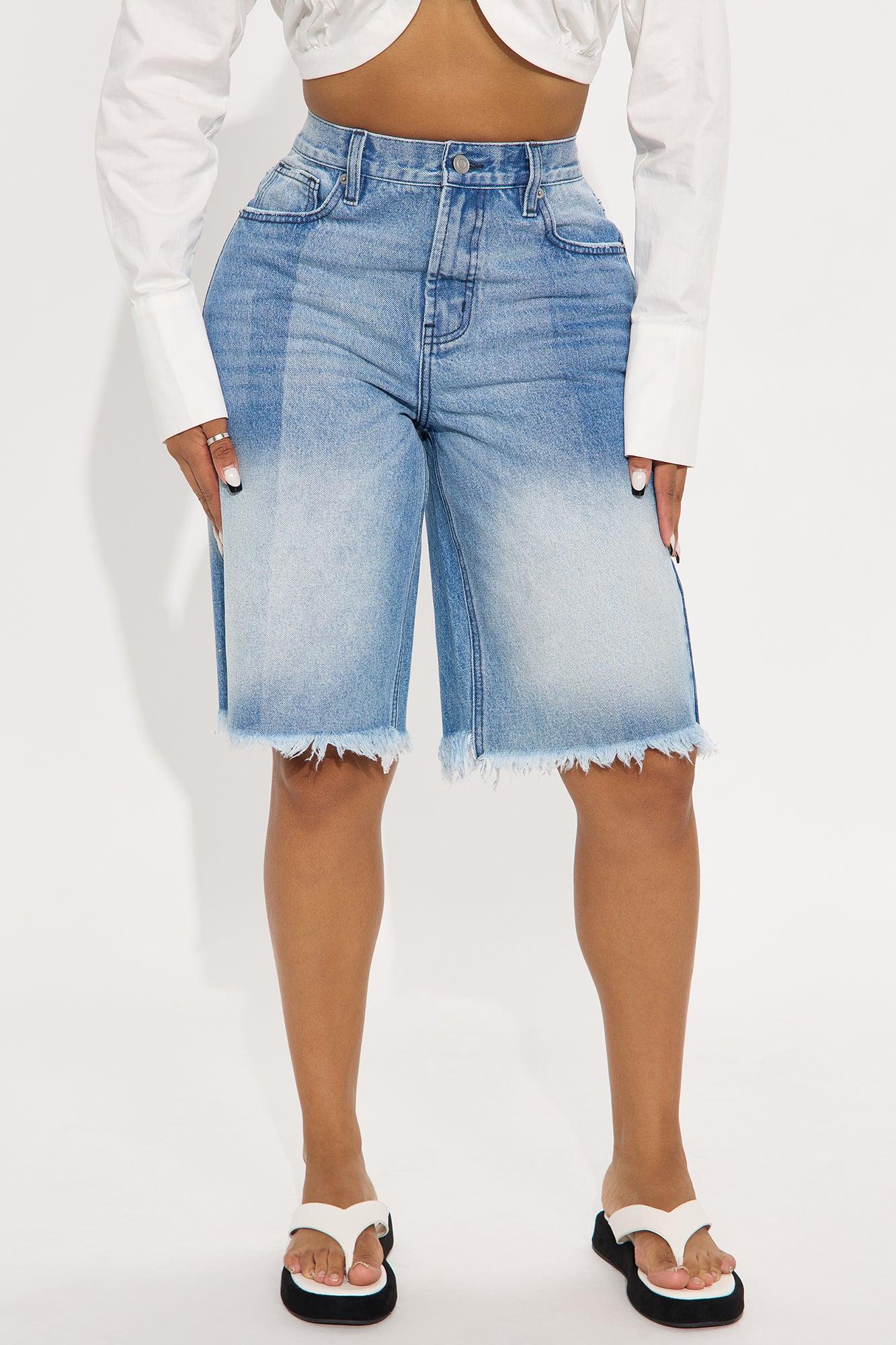 La Jolla Denim Jorts - Medium Blue Wash Female Product Image