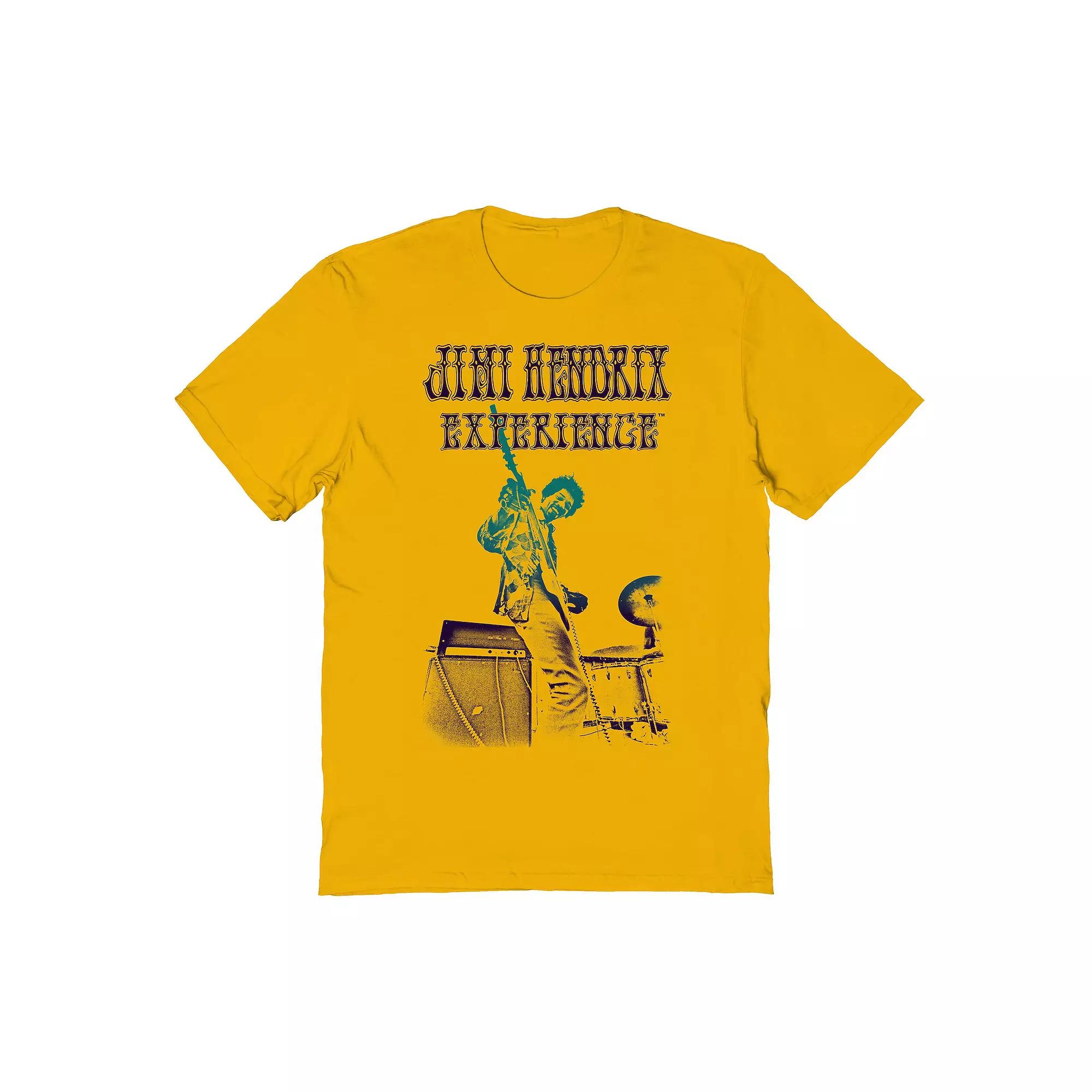 Men's Jimi Hendrix Experience Graphic Tee, Size: XXL, Gold Product Image