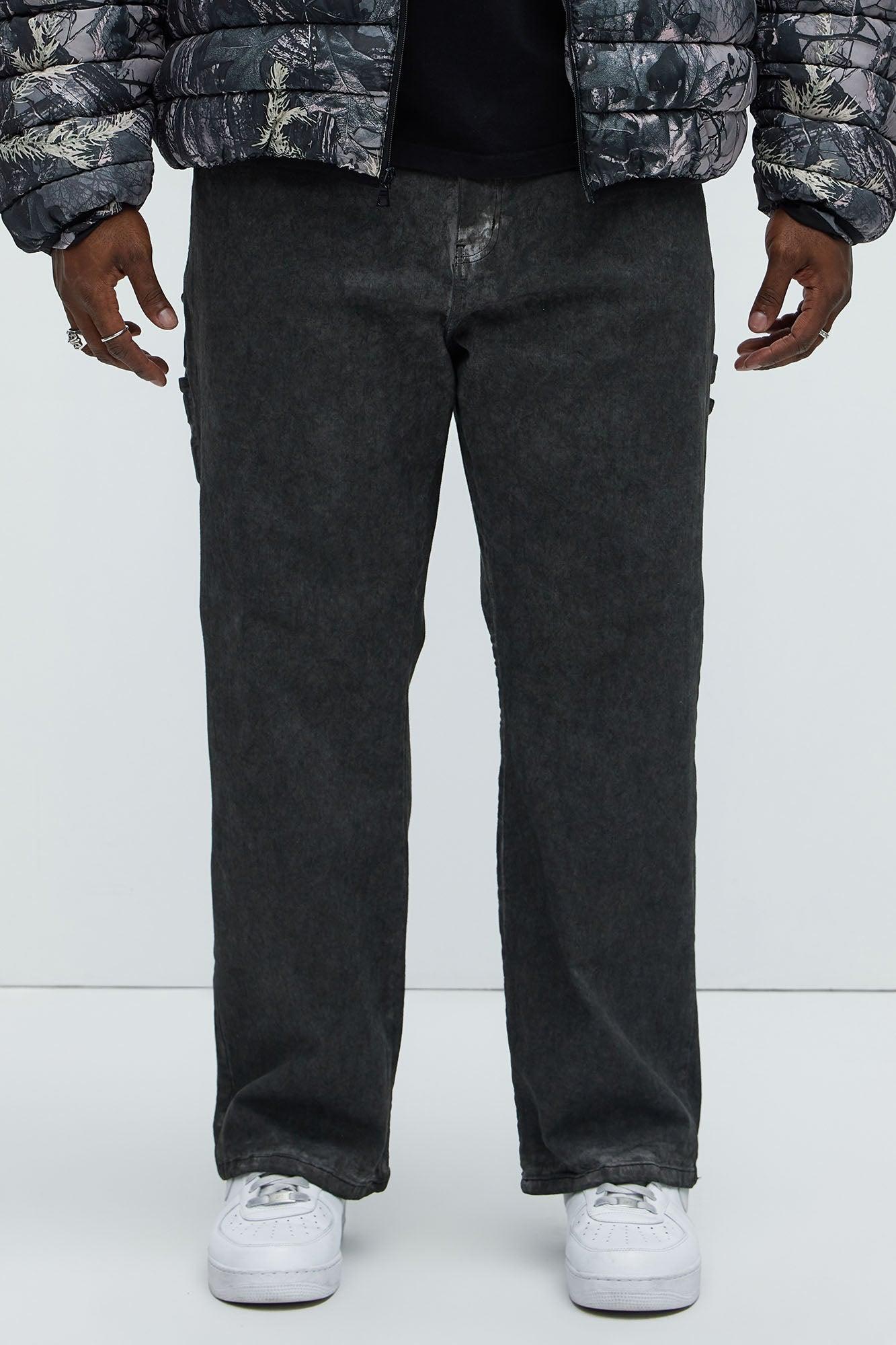 Bad To The Bone Straight Jeans - Charcoal Product Image