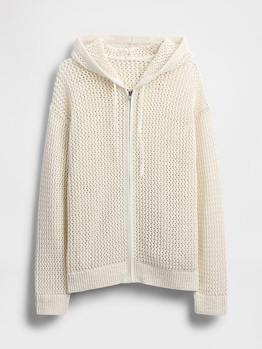 Crochet Zip Hoodie Product Image
