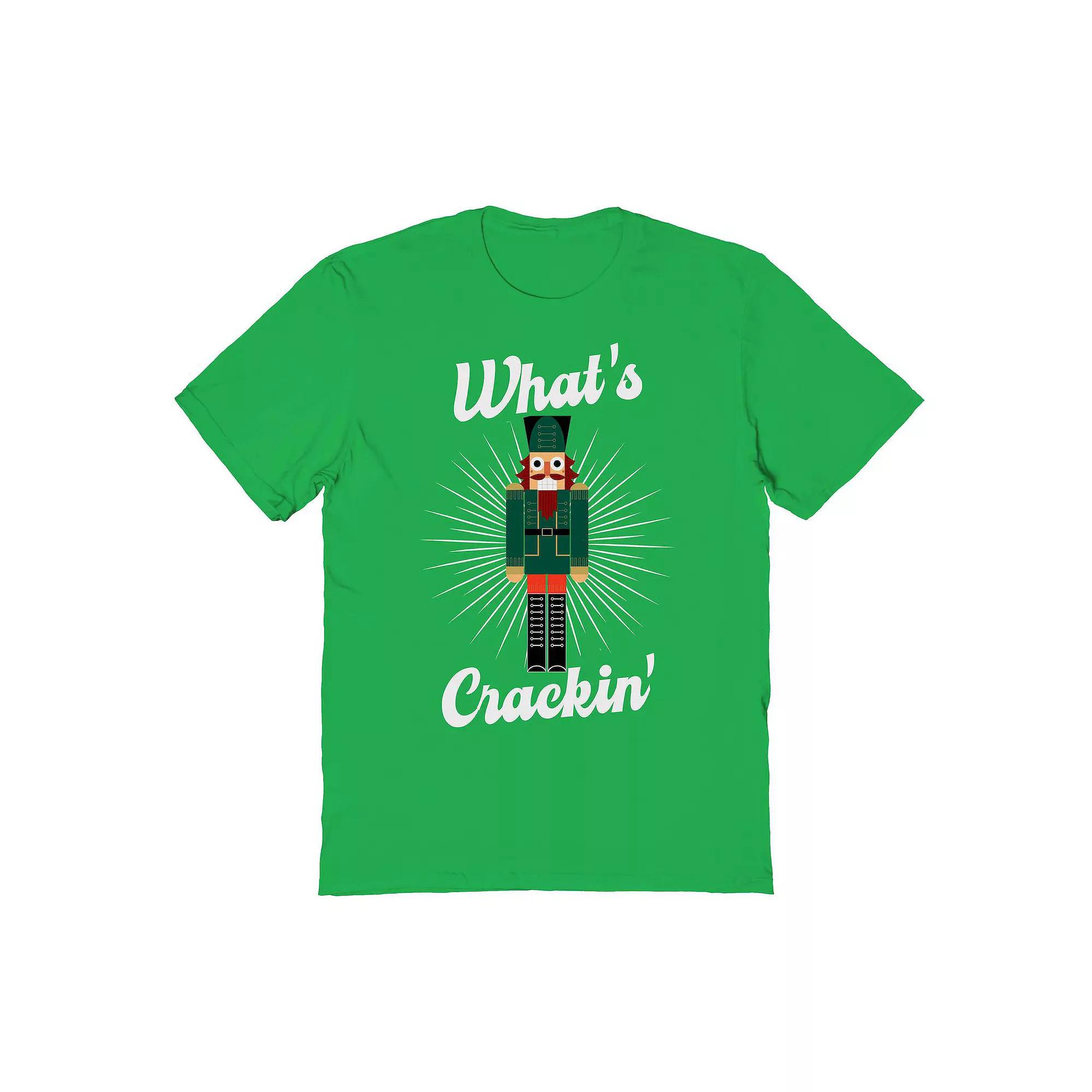 Men's What Cracker Christmas Graphic Tee, Size: XL, Irish Green Product Image
