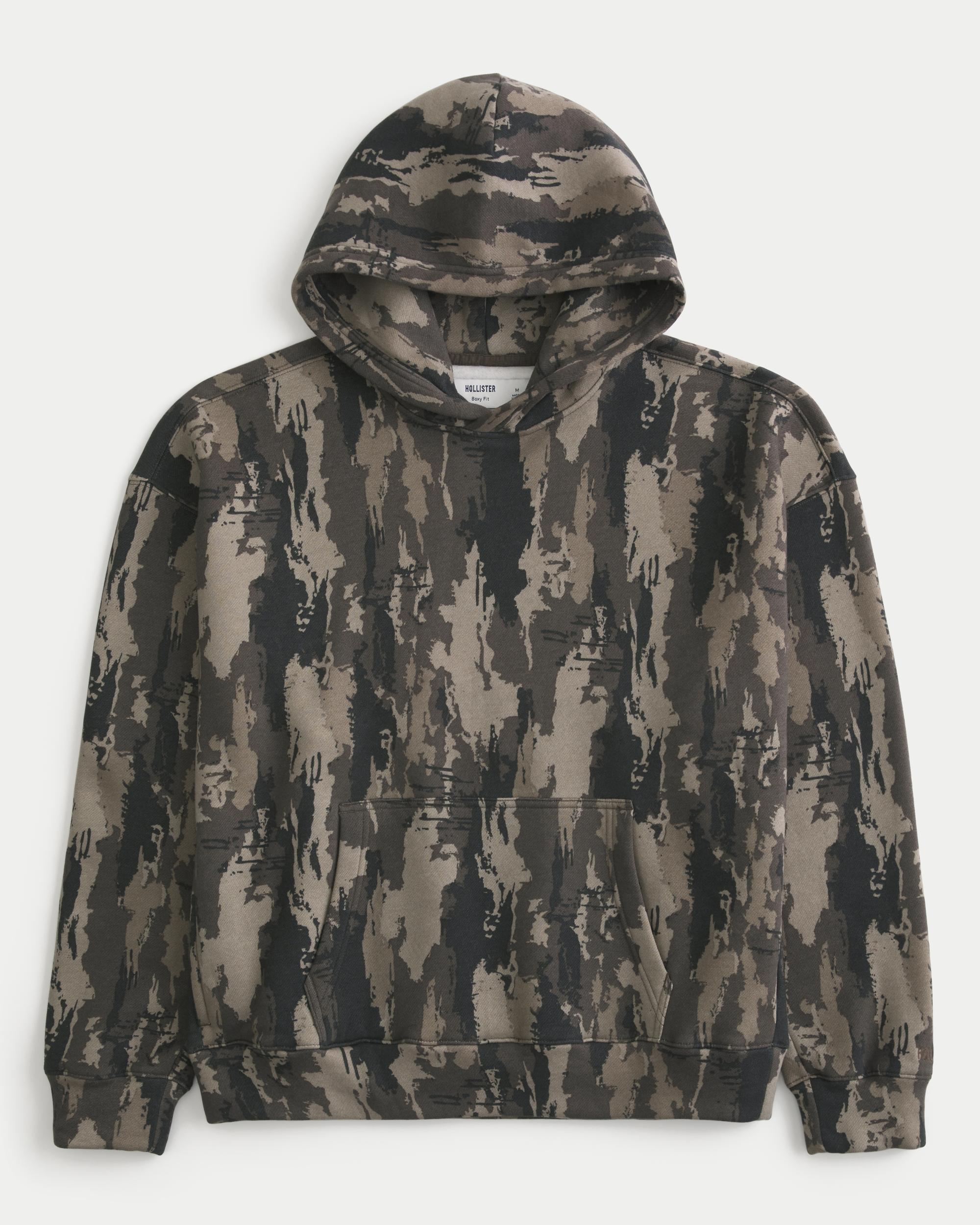 Boxy Camo Hoodie Product Image
