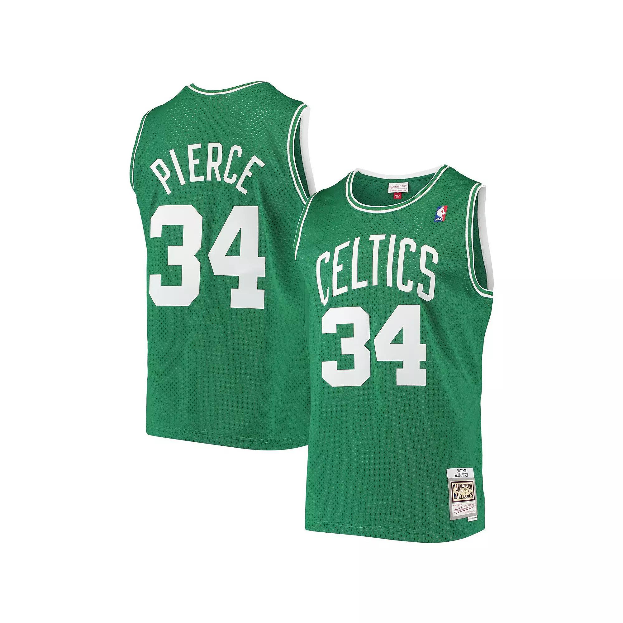 Men's Mitchell & Ness Paul Pierce Kelly Green Boston Celtics Hardwood Classics Swingman Jersey,  Product Image