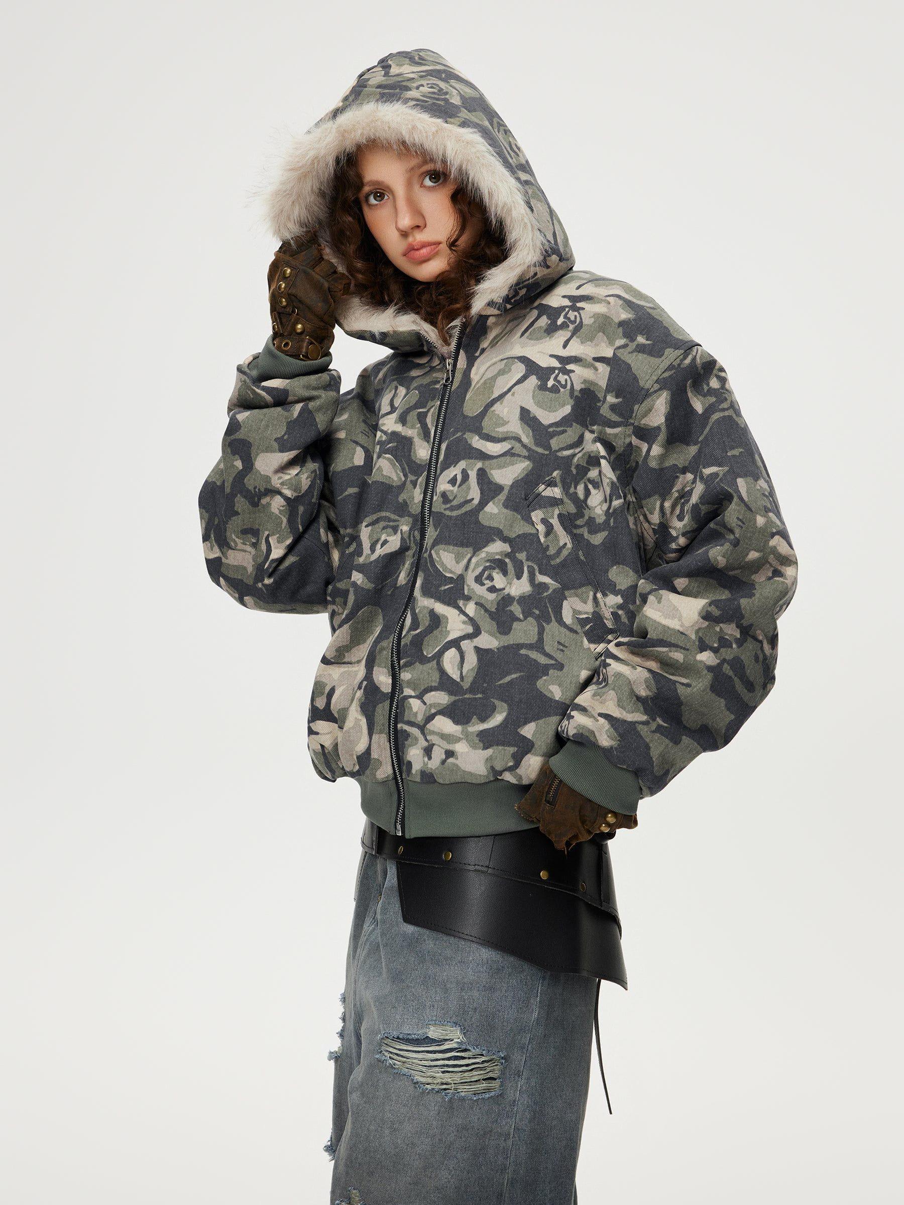 Aelfric Eden Camouflage Cropped Coat Product Image
