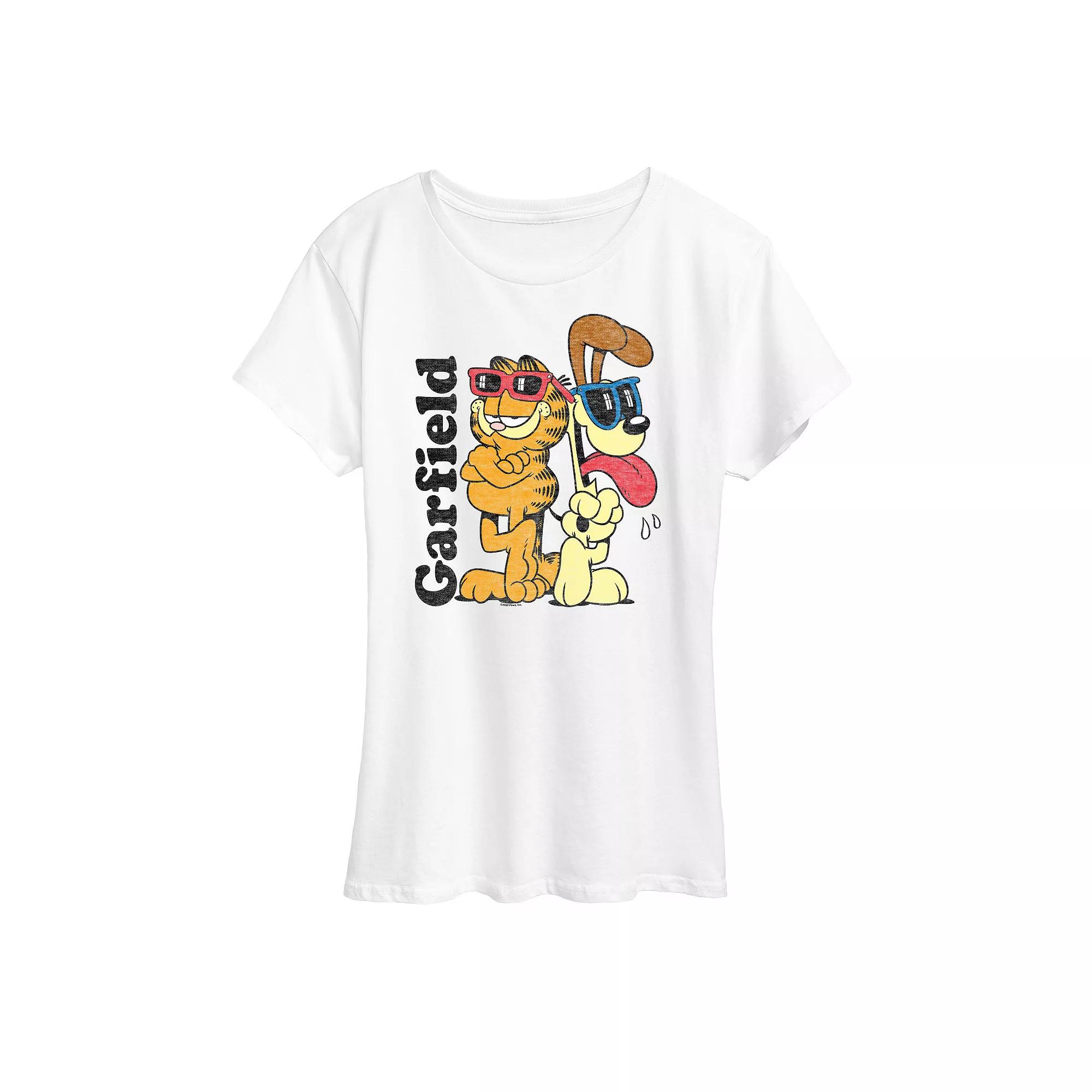 Women's Garfield Odie Sunglasses Graphic Tee, Girl's,  Product Image