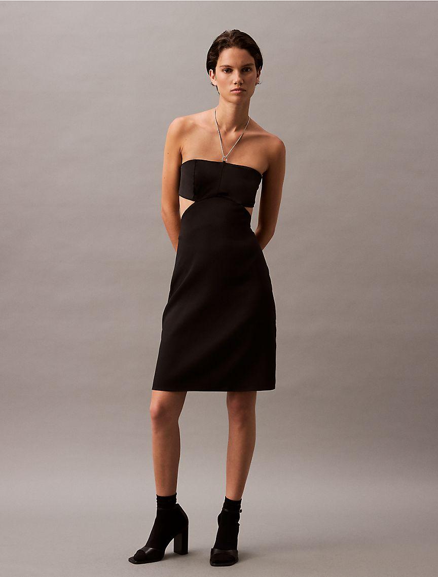 Halter Cut Out Mini Dress Product Image