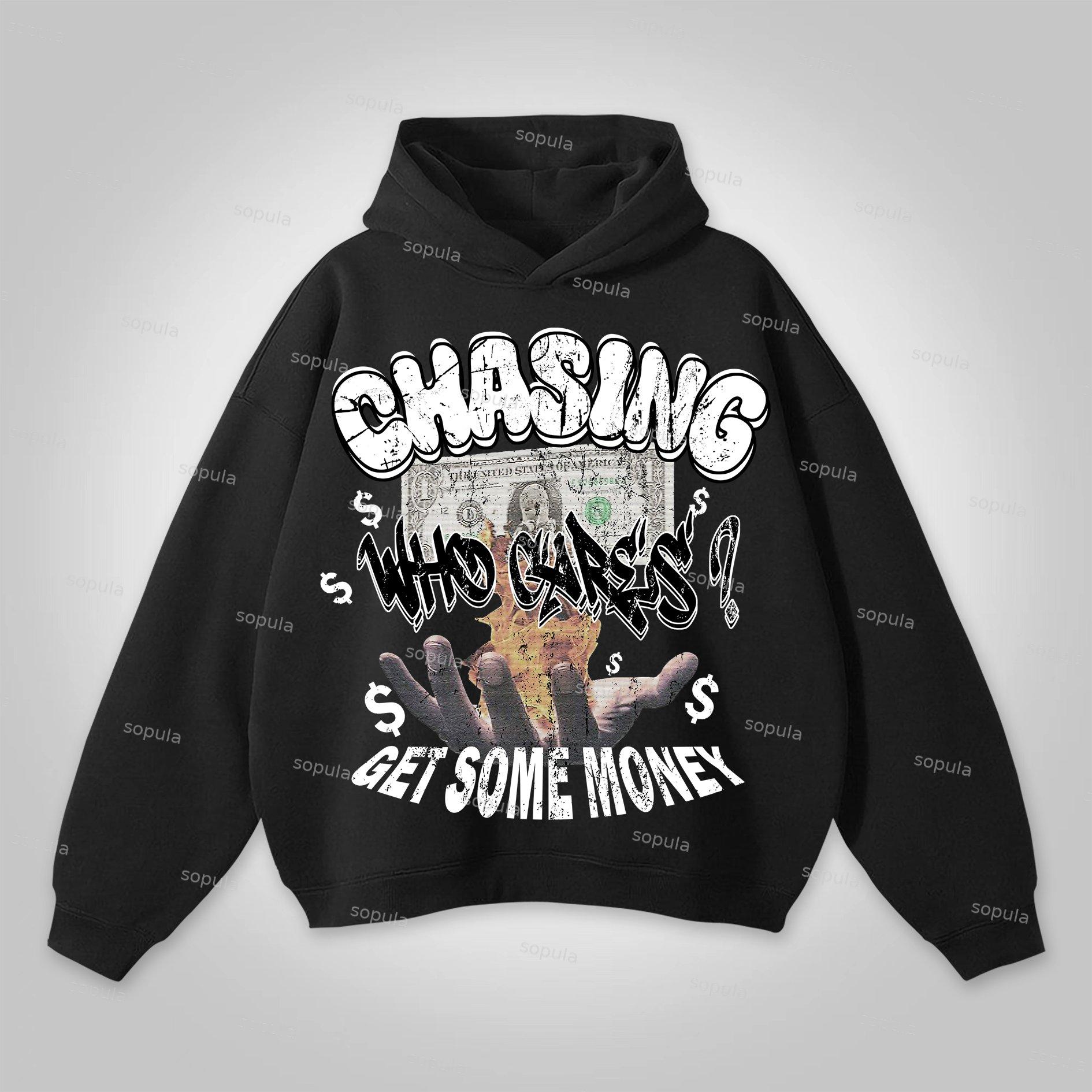 Sopula Vintage Fun Smiley Skull Graphic Print Hoodie Product Image