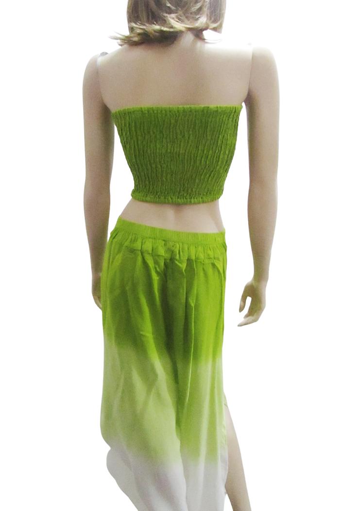 Wrap Pant & Top Set in Lime Ombre Product Image