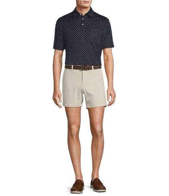 Roundtree & Yorke TravelSmart Short Sleeve Geo Printed Polo Shirt Product Image