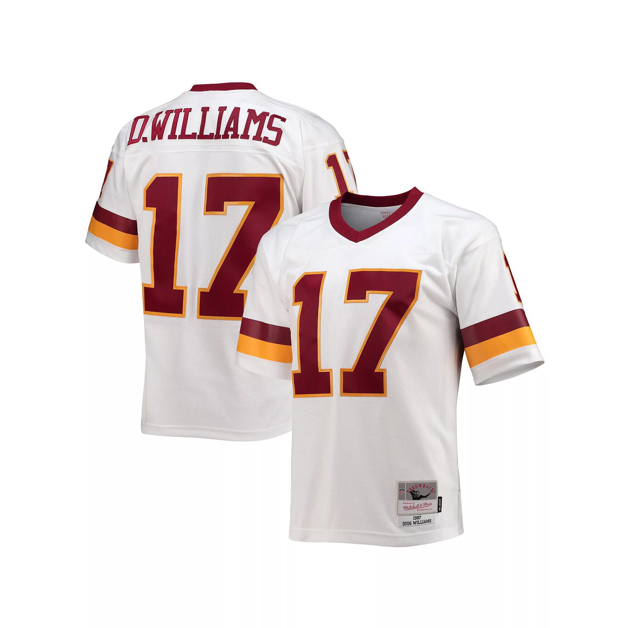 Men's Mitchell & Ness Doug Williams White Washington Football Team 1987 Legacy Replica Jersey, Size: Medium, Wft White Product Image