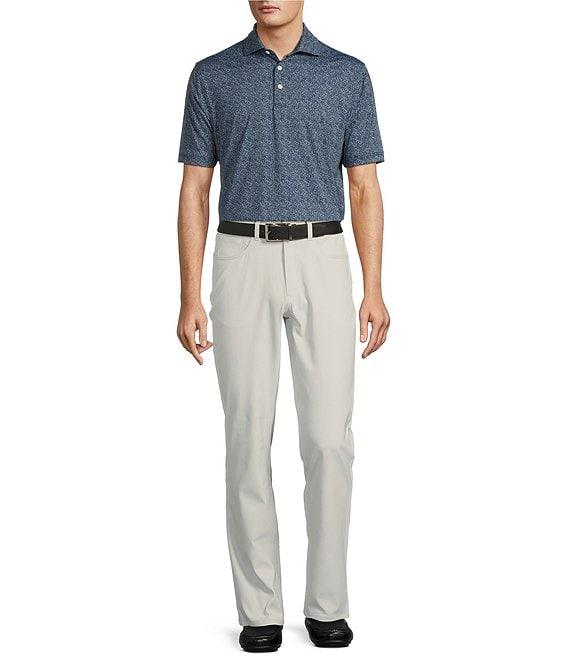 Hart Schaffner Marx Luxury Performance Short Sleeve Sketch Floral Polo Shirt Product Image