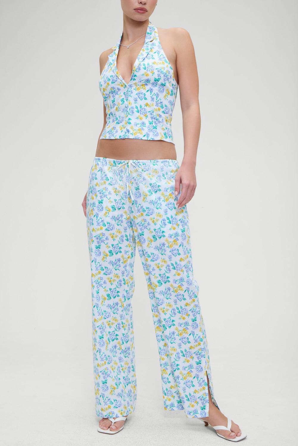 Daisy Low Rise Pant - Coastal Floral Product Image