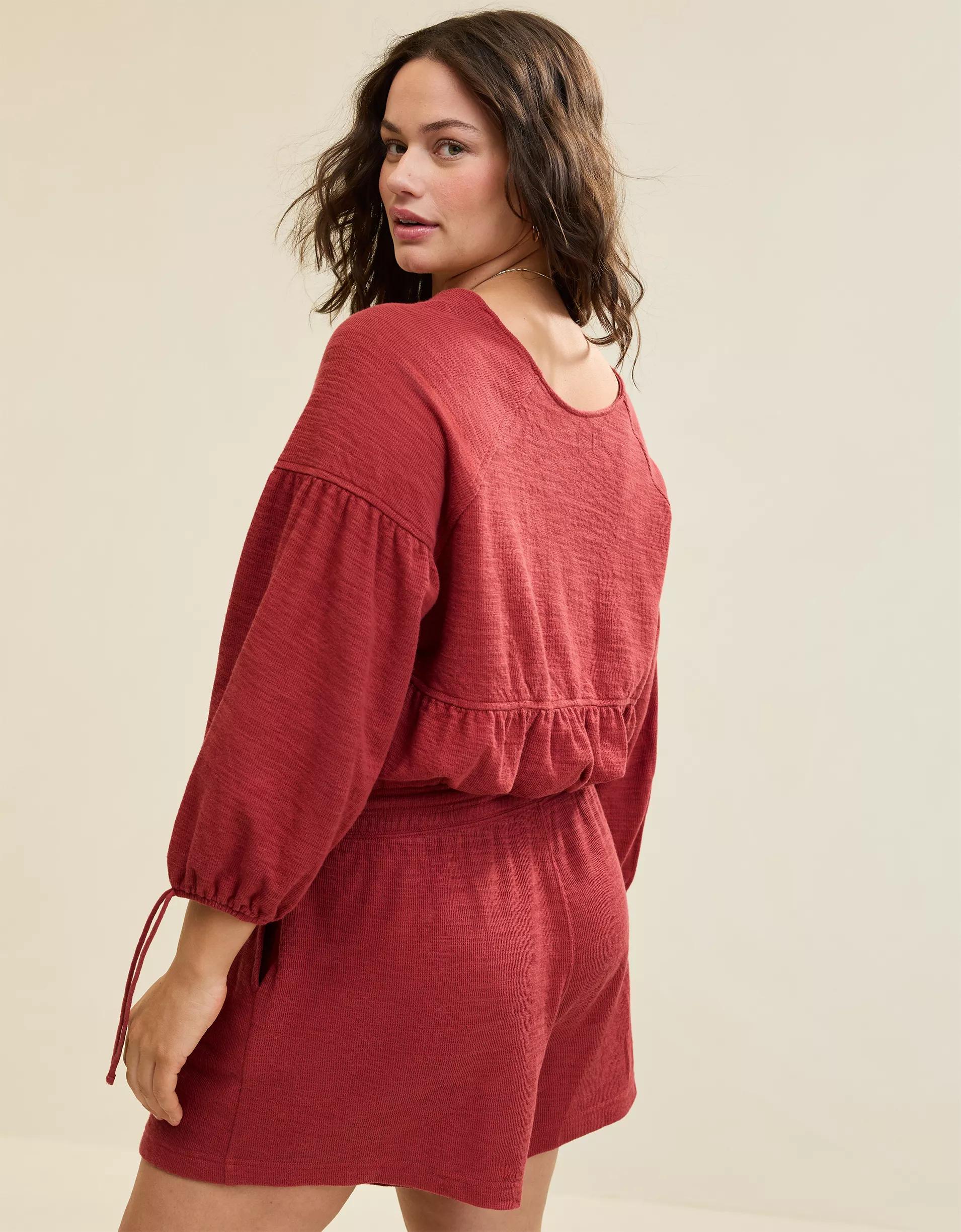 Aerie Endless Summer Cropped Sweatshirt Product Image