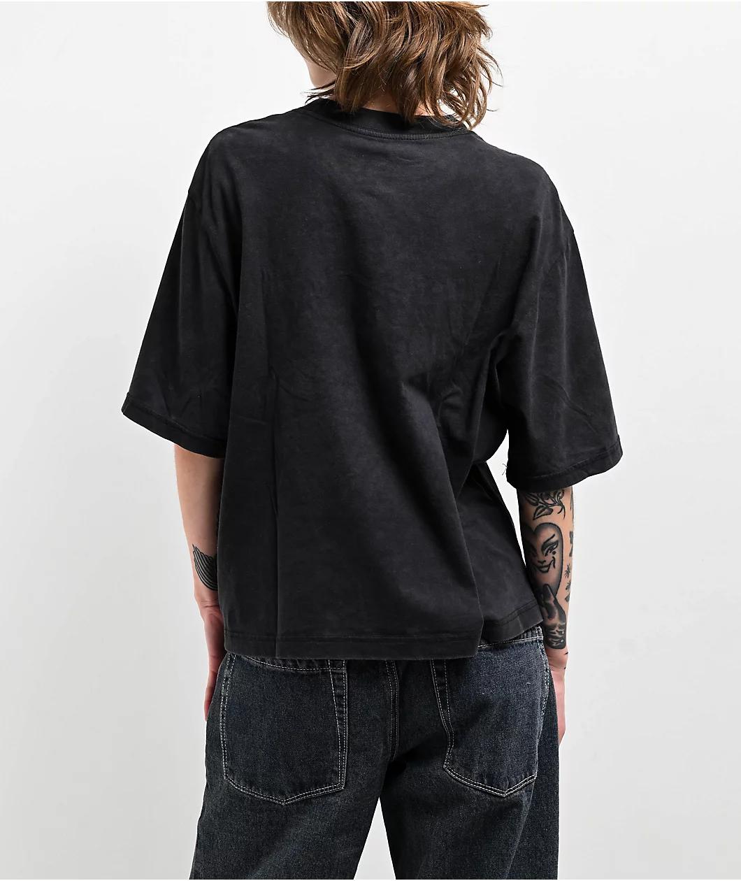 Nike Sportswear Black Wash Boxy T-Shirt Product Image