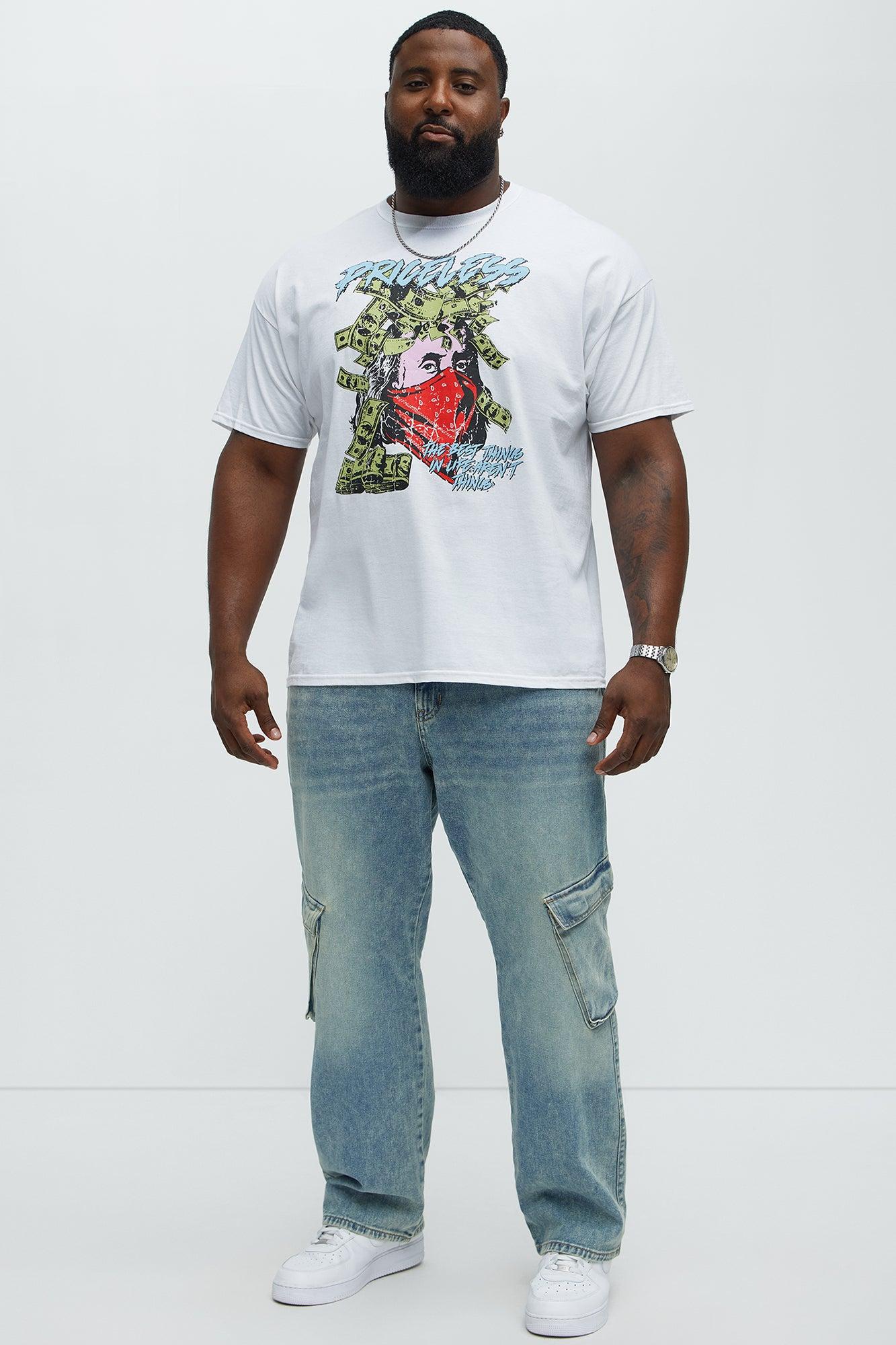 Life Is Priceless Short Sleeve Tee - White Male Product Image