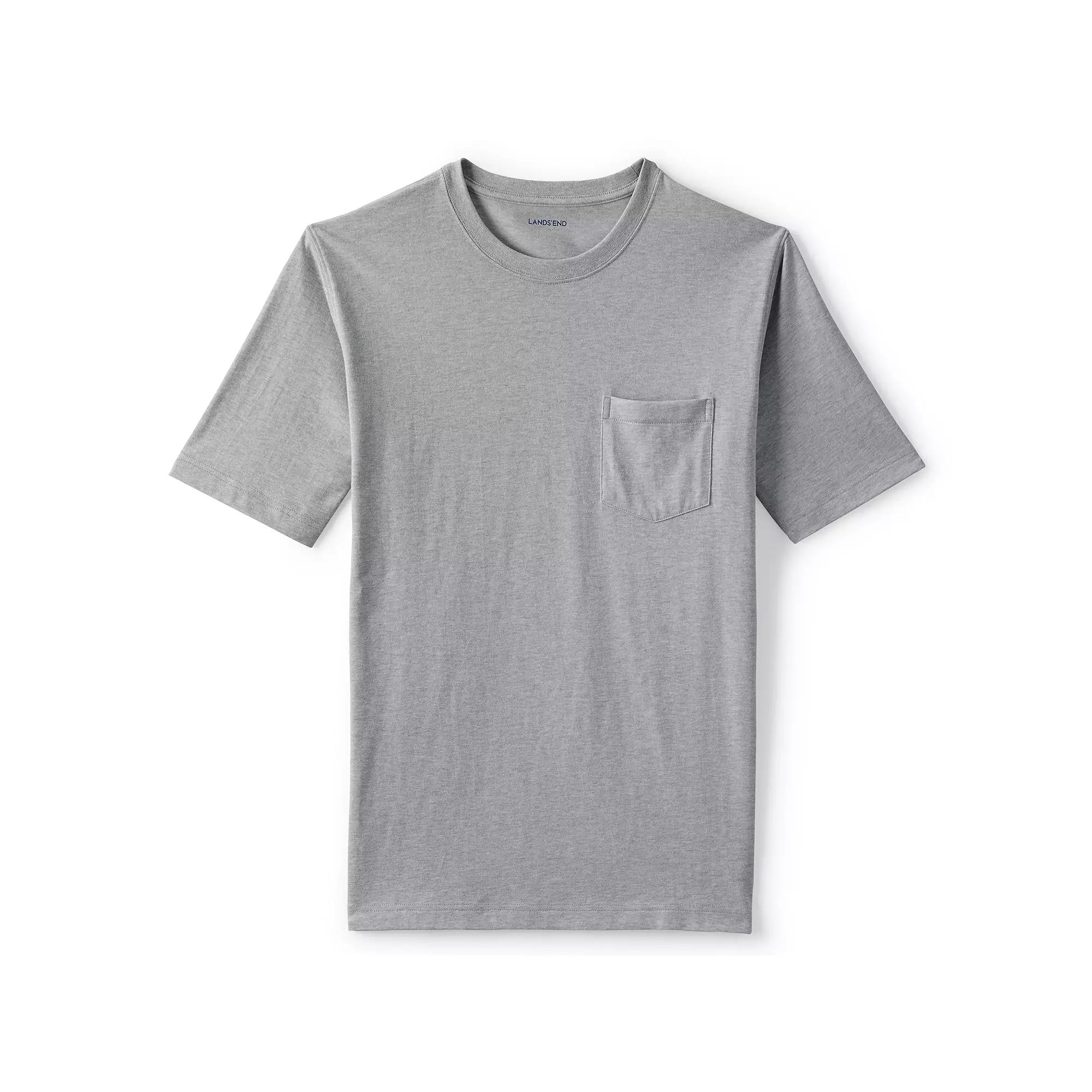Men's Land's End Super-T Short Sleeve T-Shirt with Pocket,  Product Image