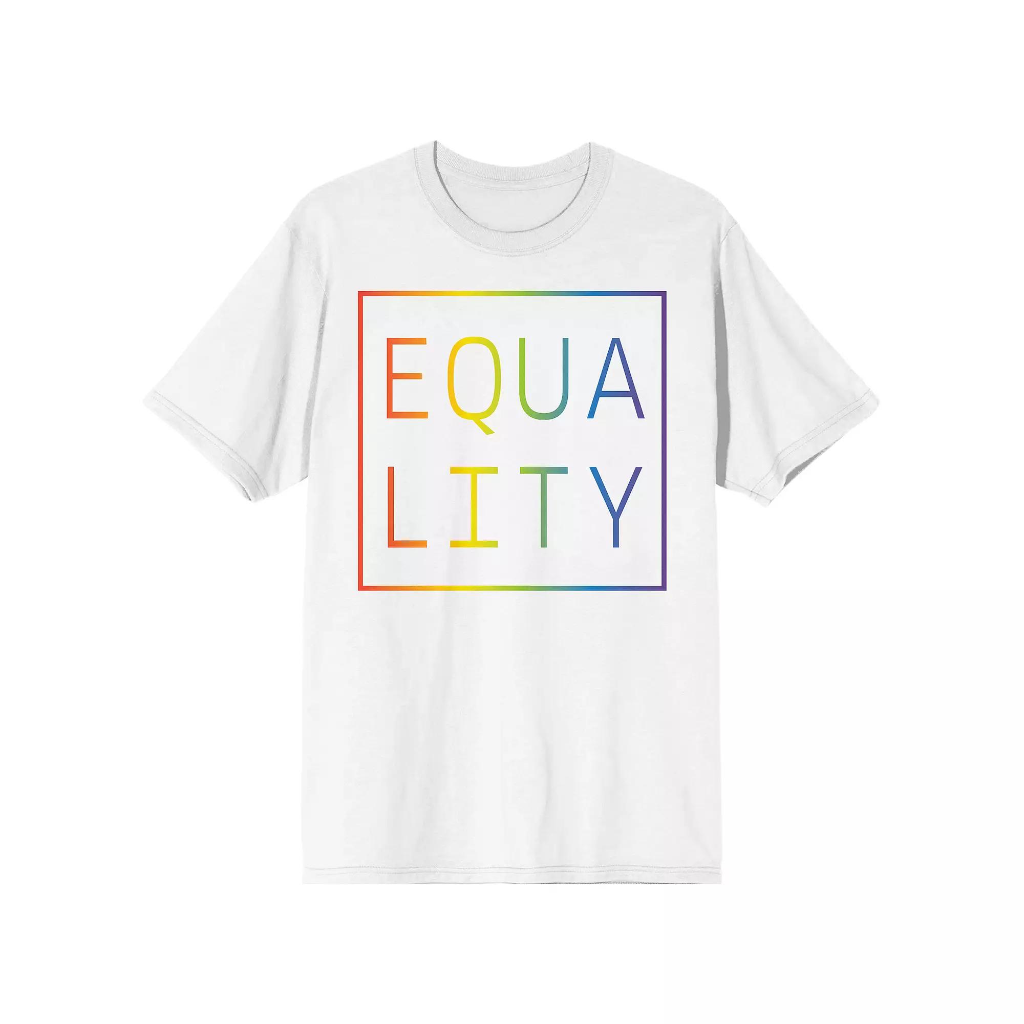 Men's Pride Equality Rainbow Tee,  Product Image