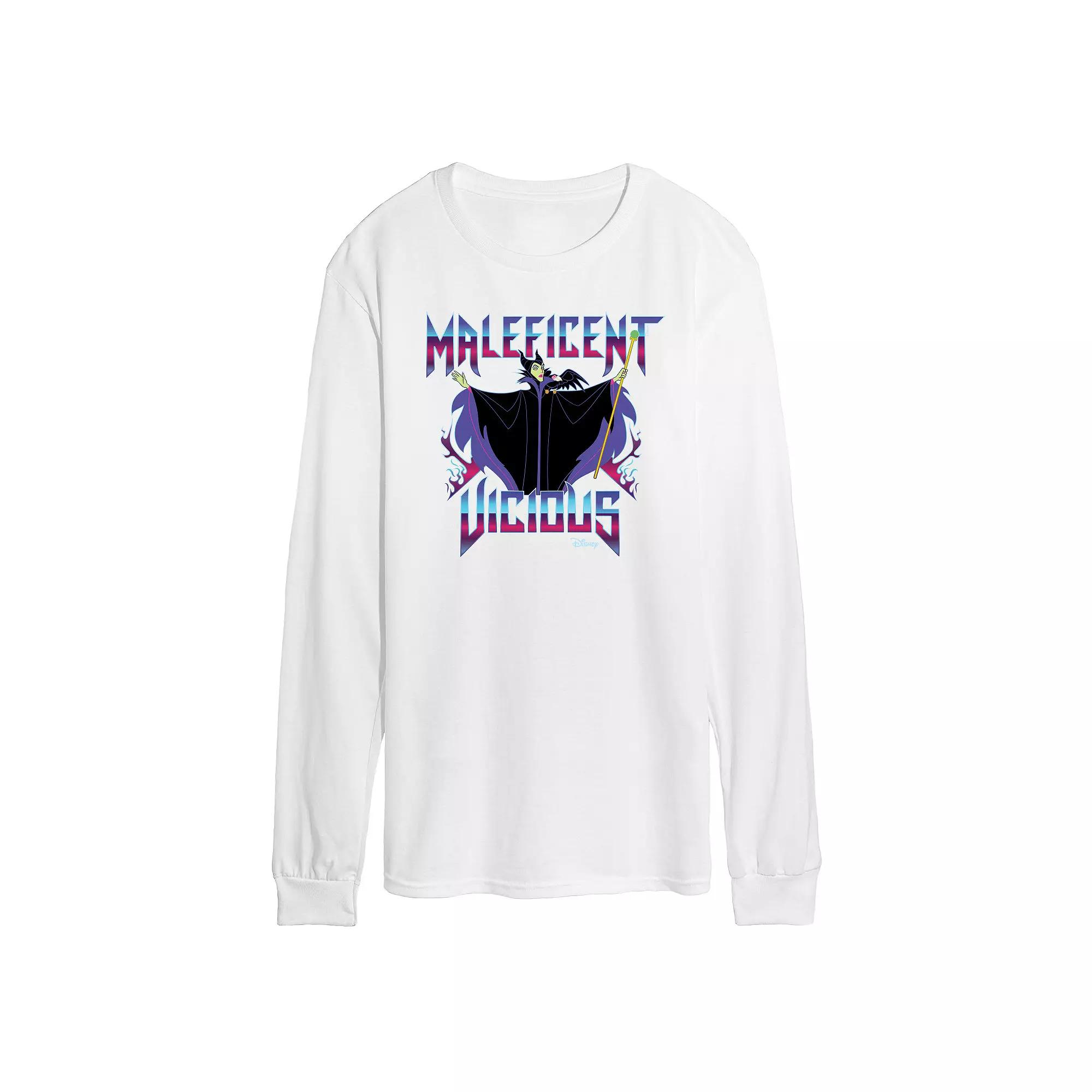 Disney Villains Maleficent Men's Vicious Long Sleeve Graphic Tee,  Product Image