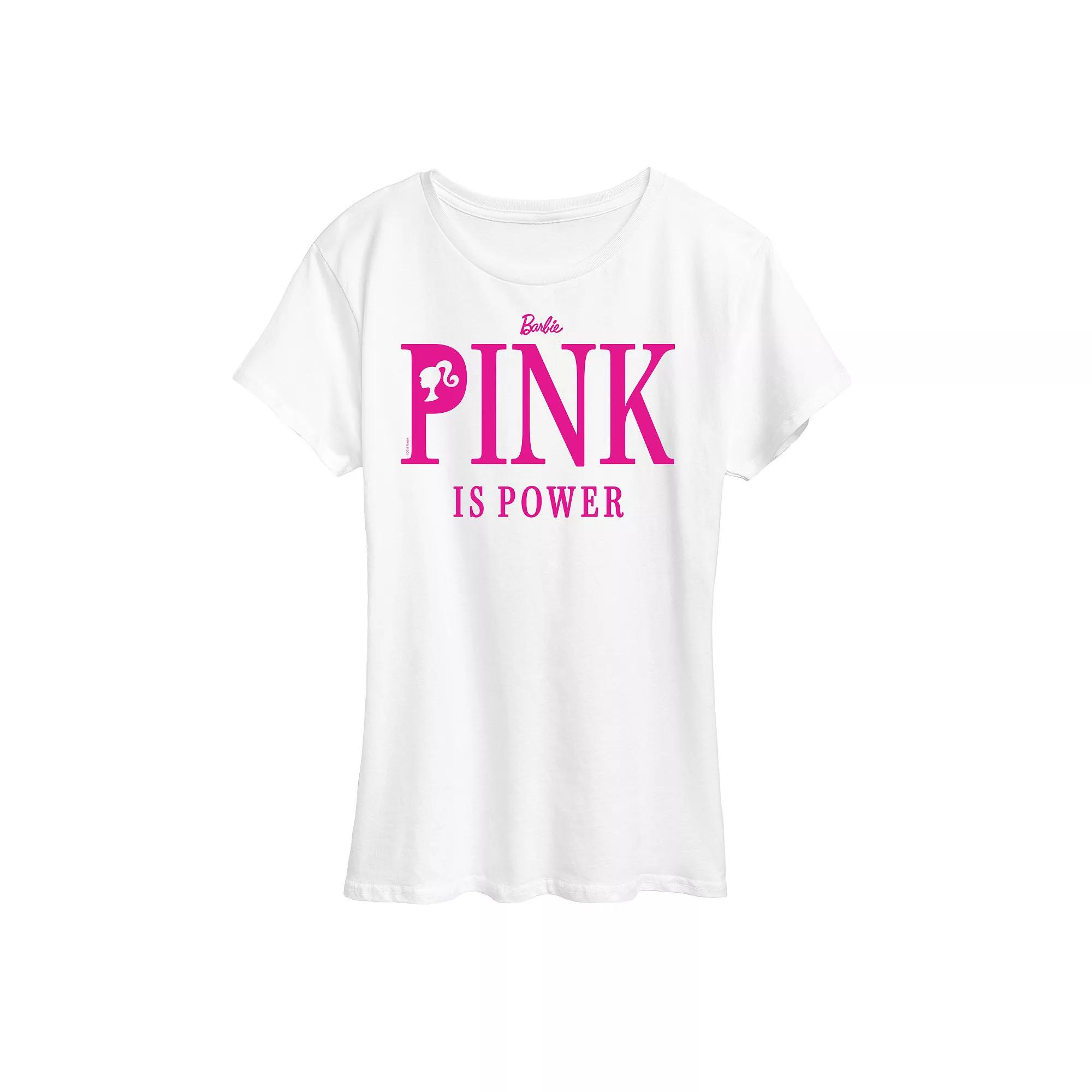 Women's Barbie Pink Is Power Graphic Tee, Girl's,  Product Image