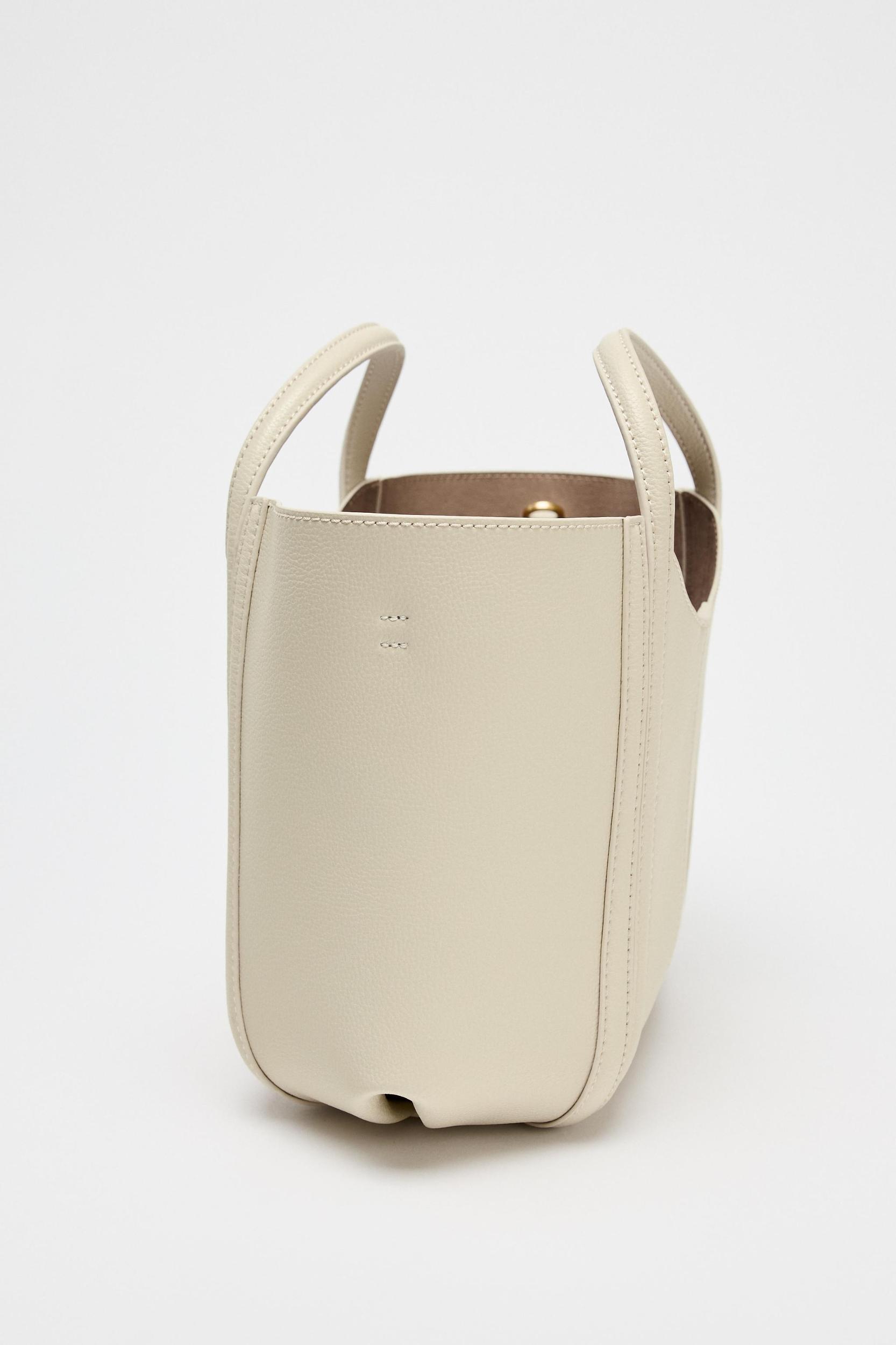 TOPSTITCHED MINI CITY BAG Product Image