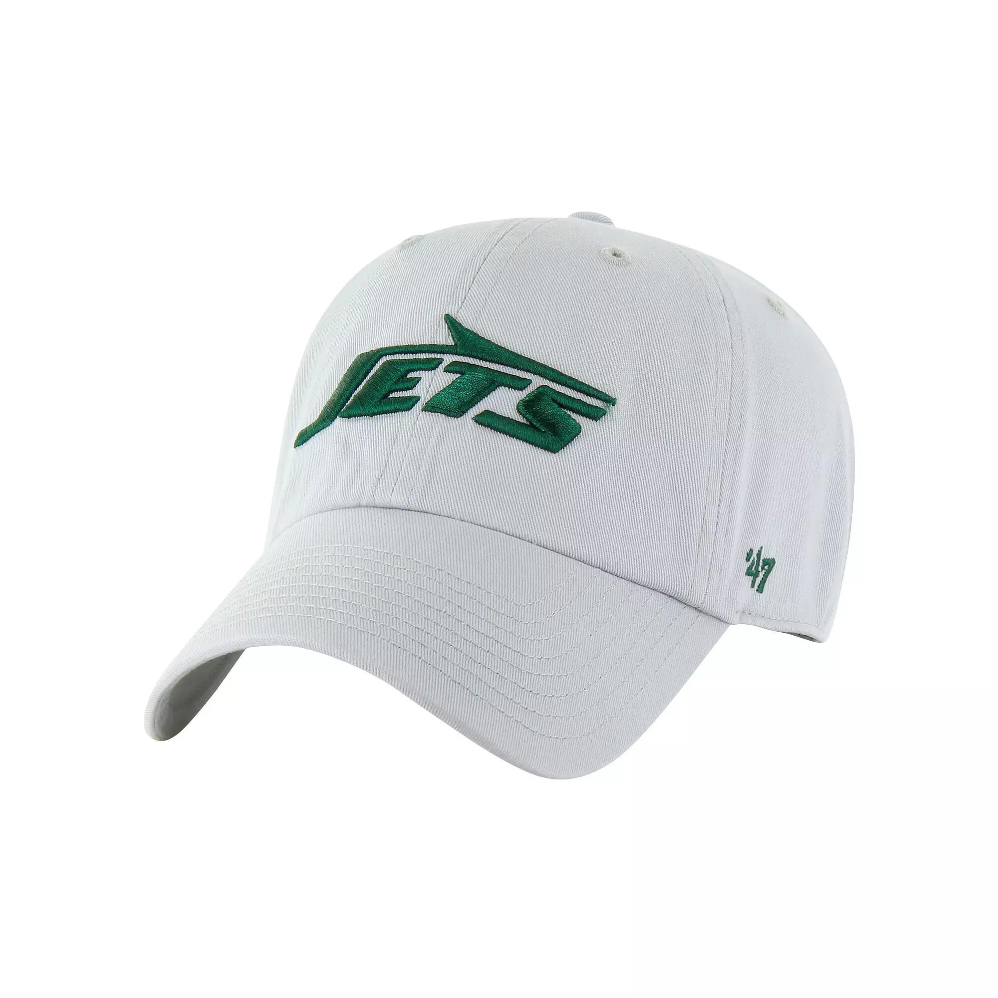 Men's '47 Gray New York Jets Team Clean Up Adjustable Hat, Grey Product Image