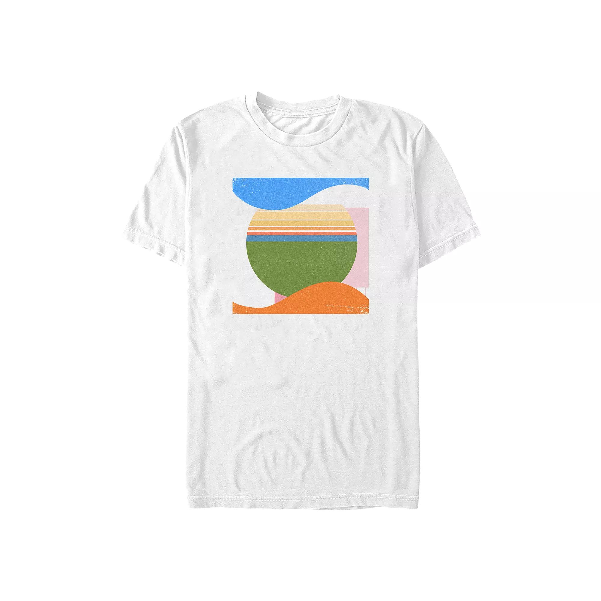 Big & Tall Geometric Multicolor Poster Graphic Tee, Men's,  Product Image