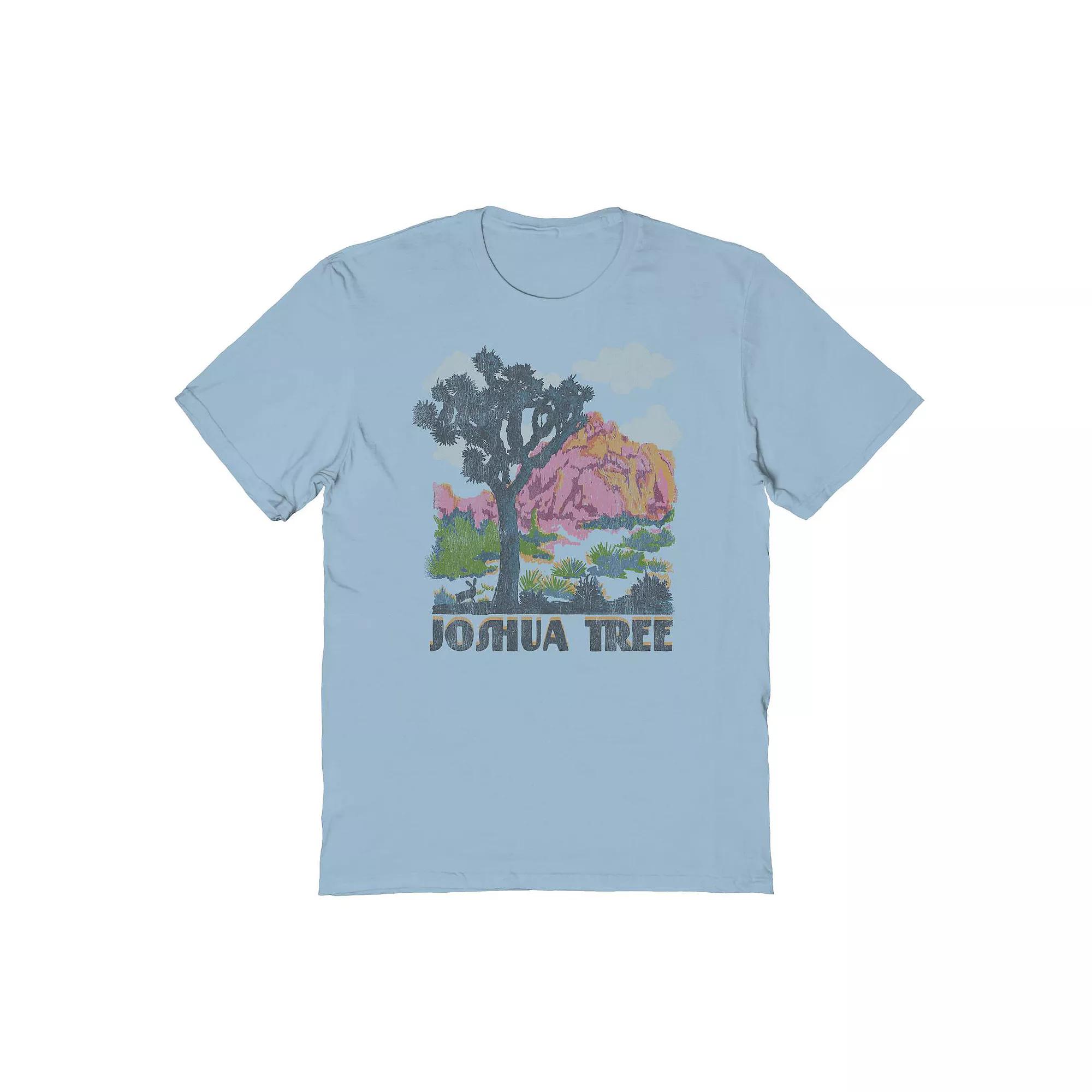 Men's COLAB89 by Threadless Joshua Tree Photo Graphic Tee, Size: XL, Light Blue Product Image