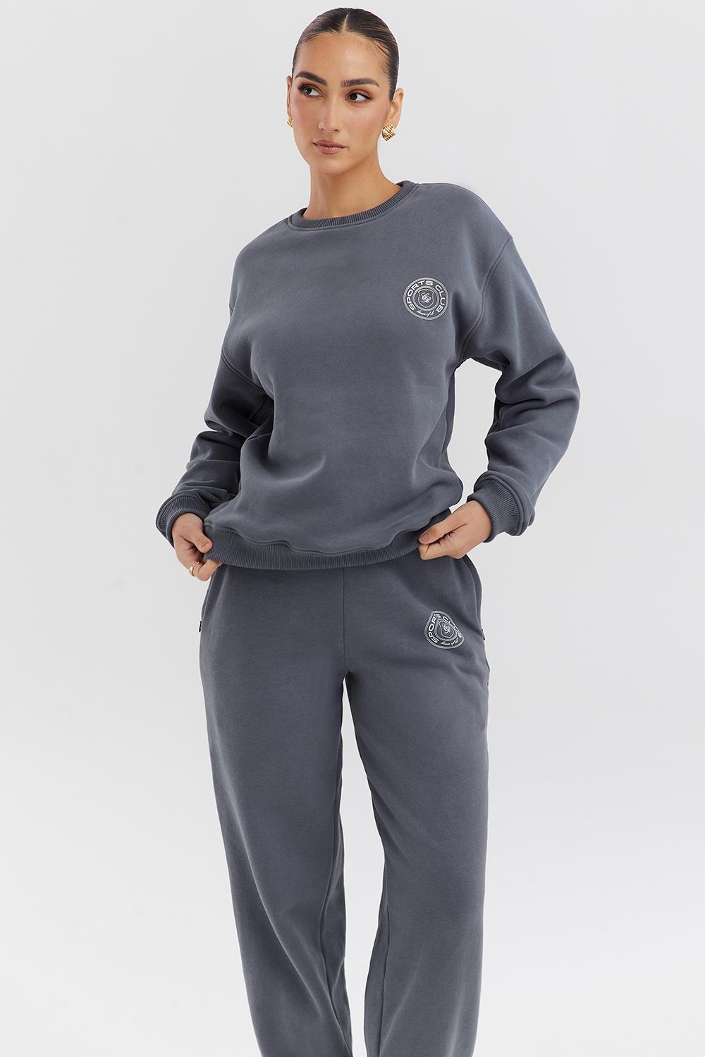 Haze  slate crew neck sweatshirt Product Image