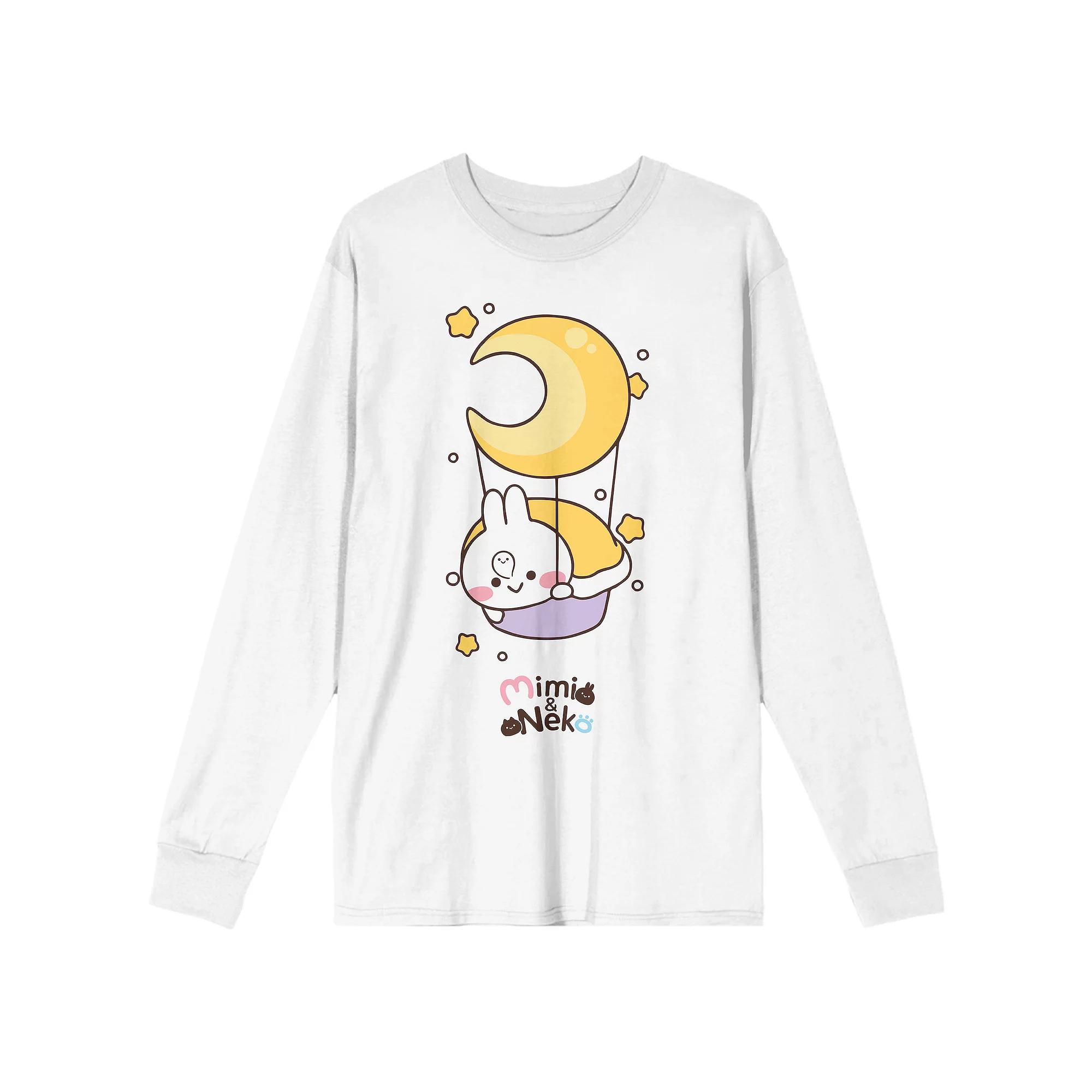 Men's Mimi & Neko Mimi Night Moon Long Sleeve Tee,  Product Image