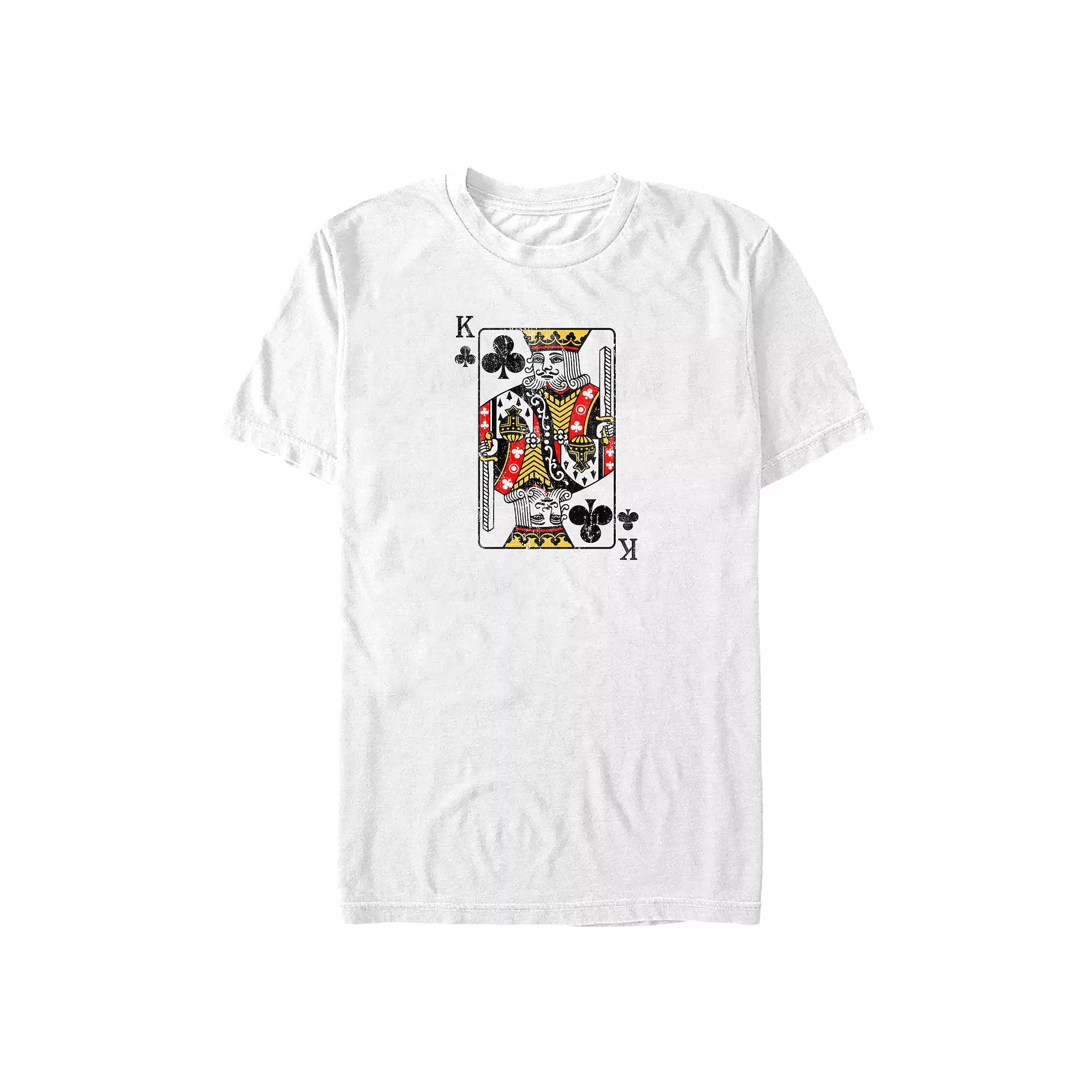 Big & Tall King Of Clubs Card Graphic Tee, Men's,  Product Image