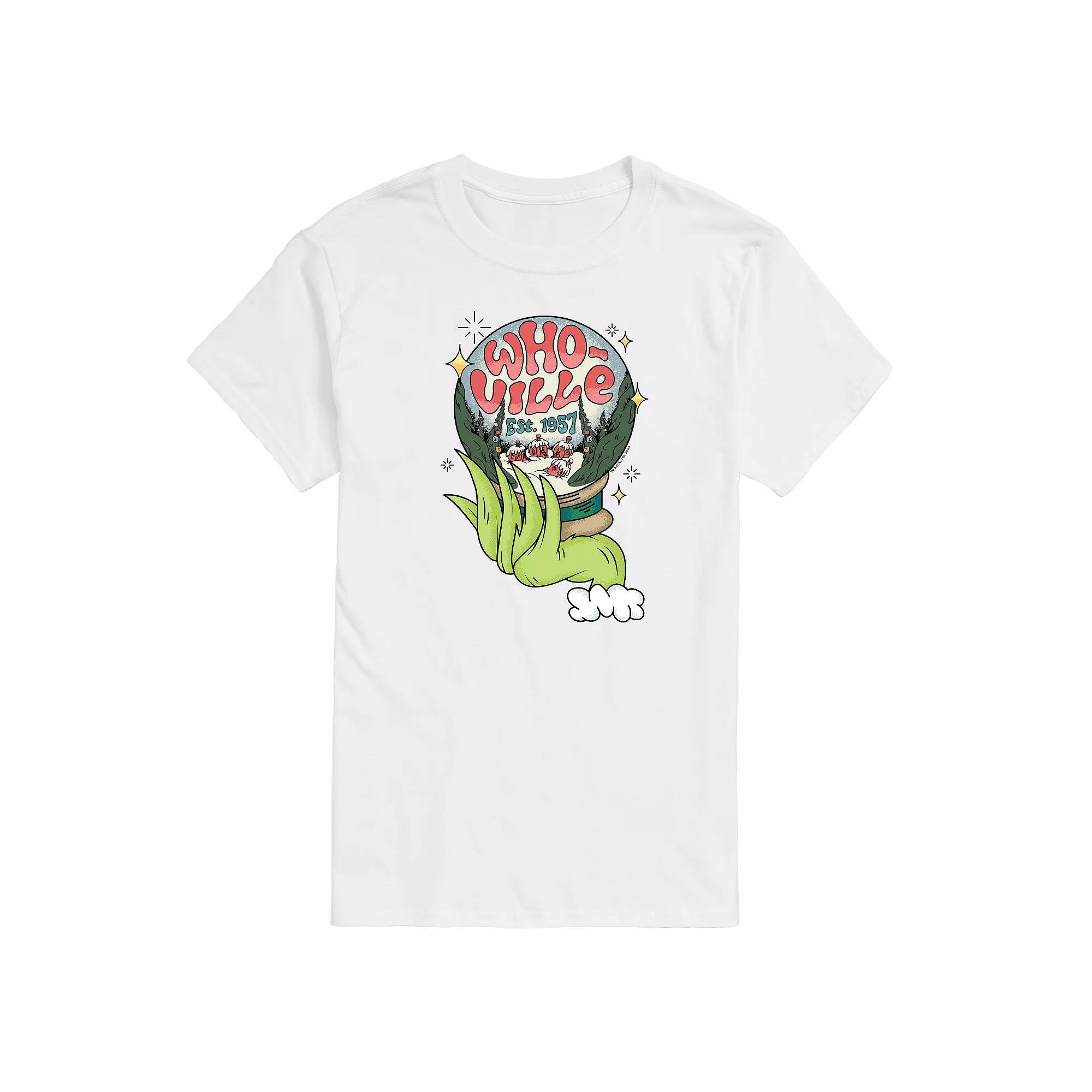 Men's Dr. Seuss The Grinch Whoville Globe Graphic Tee,  Product Image