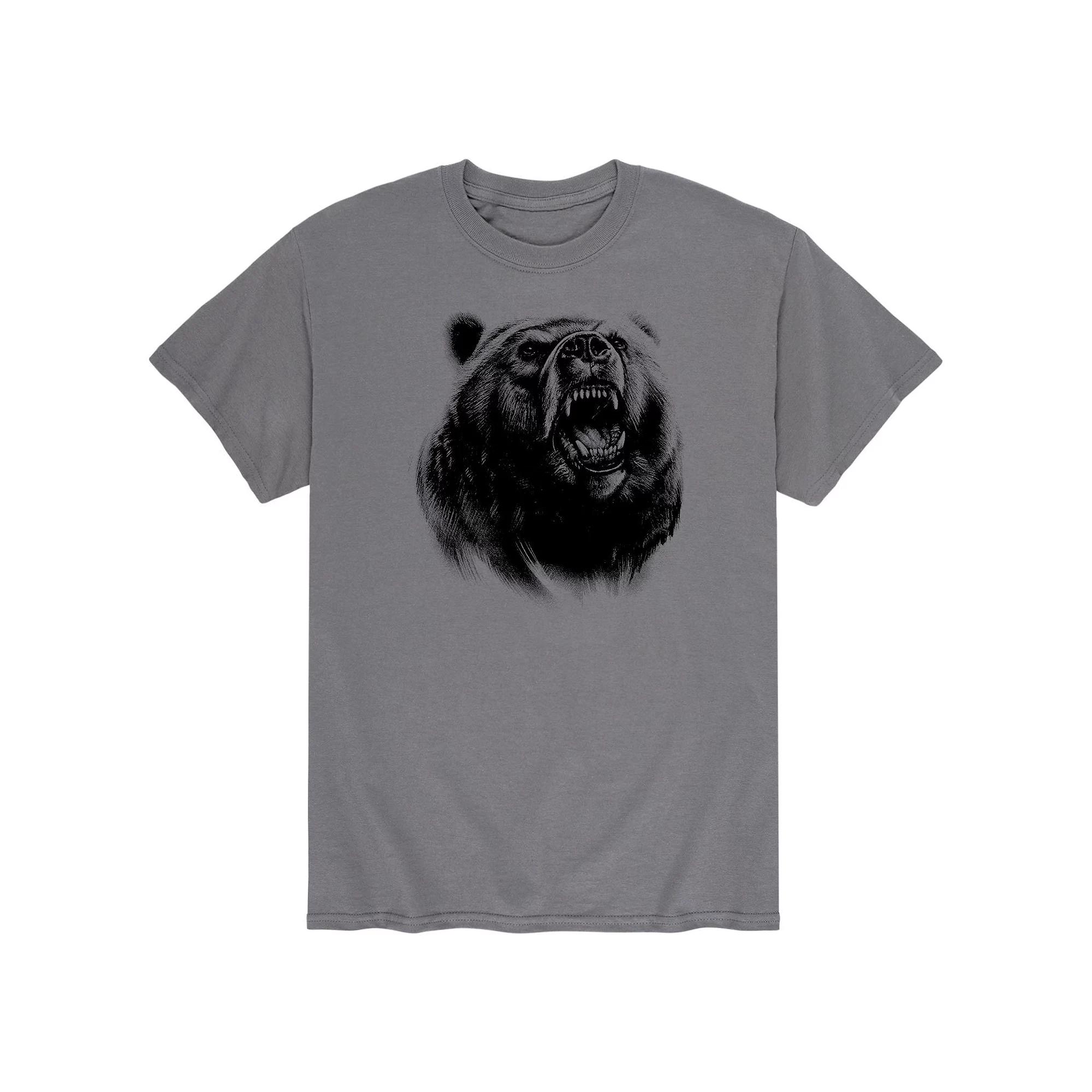 Men's Stippled Grizzly Graphic Tee,  Product Image