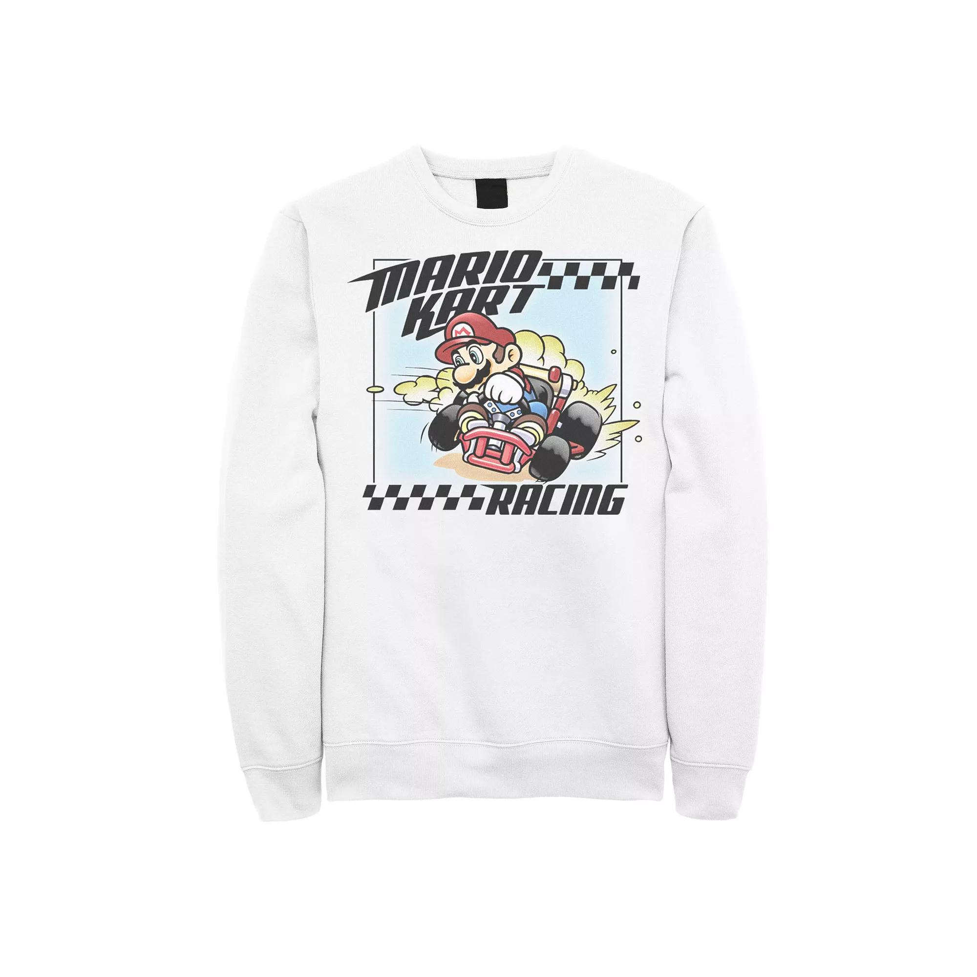 Men's Nintendo Mario Kart Racing Slide Drift Sweatshirt,  Product Image