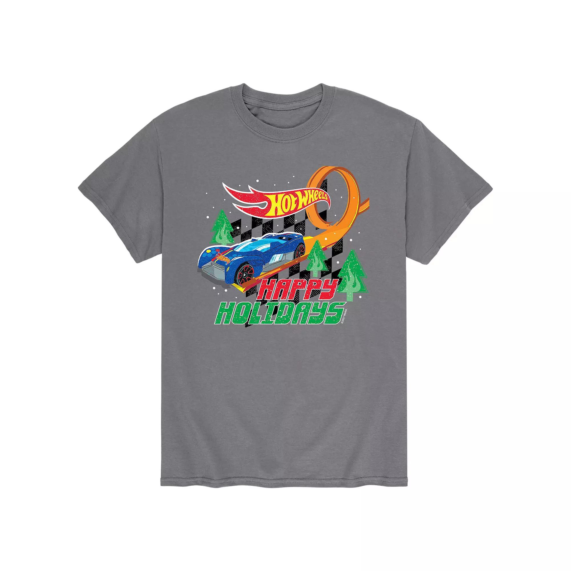 Men's Hot Wheels "Happy Holidays" Track Loop Tee,  Product Image