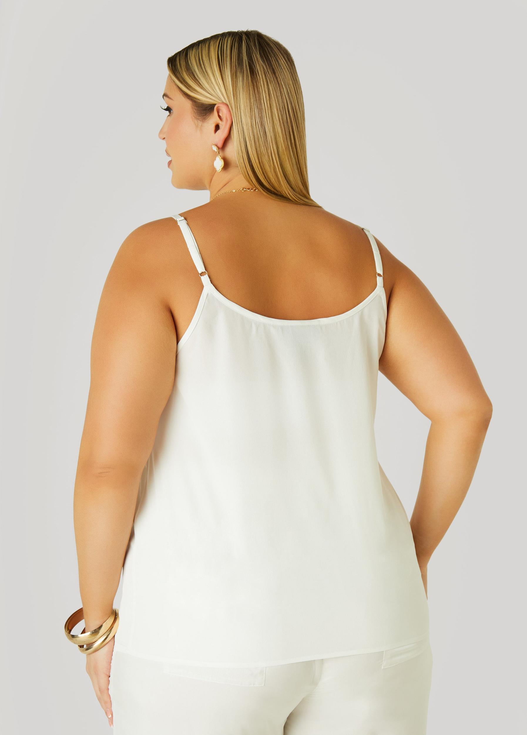 Plus Size Crepe De Chine Cami Ashley Stewart Product Image