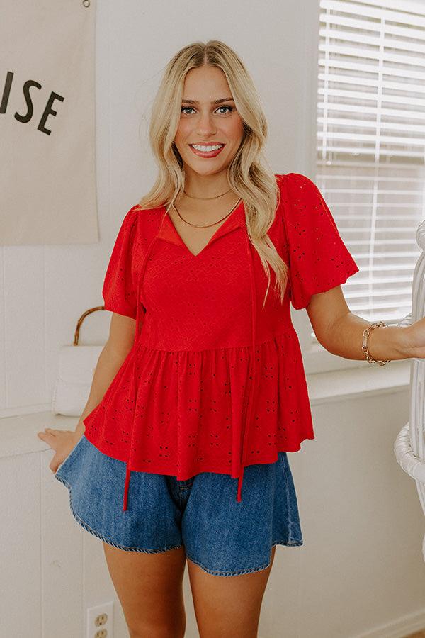 Picnic Day Eyelet Top Product Image