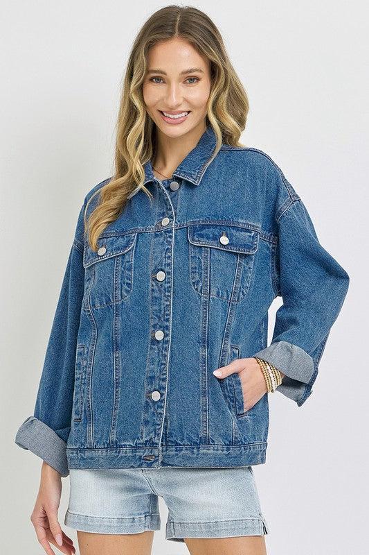 Oversized Denim Jacket Product Image