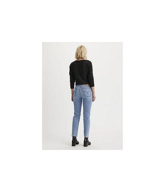 Levi's® Wedgie High Rise Straight Leg Destructed Jeans Product Image