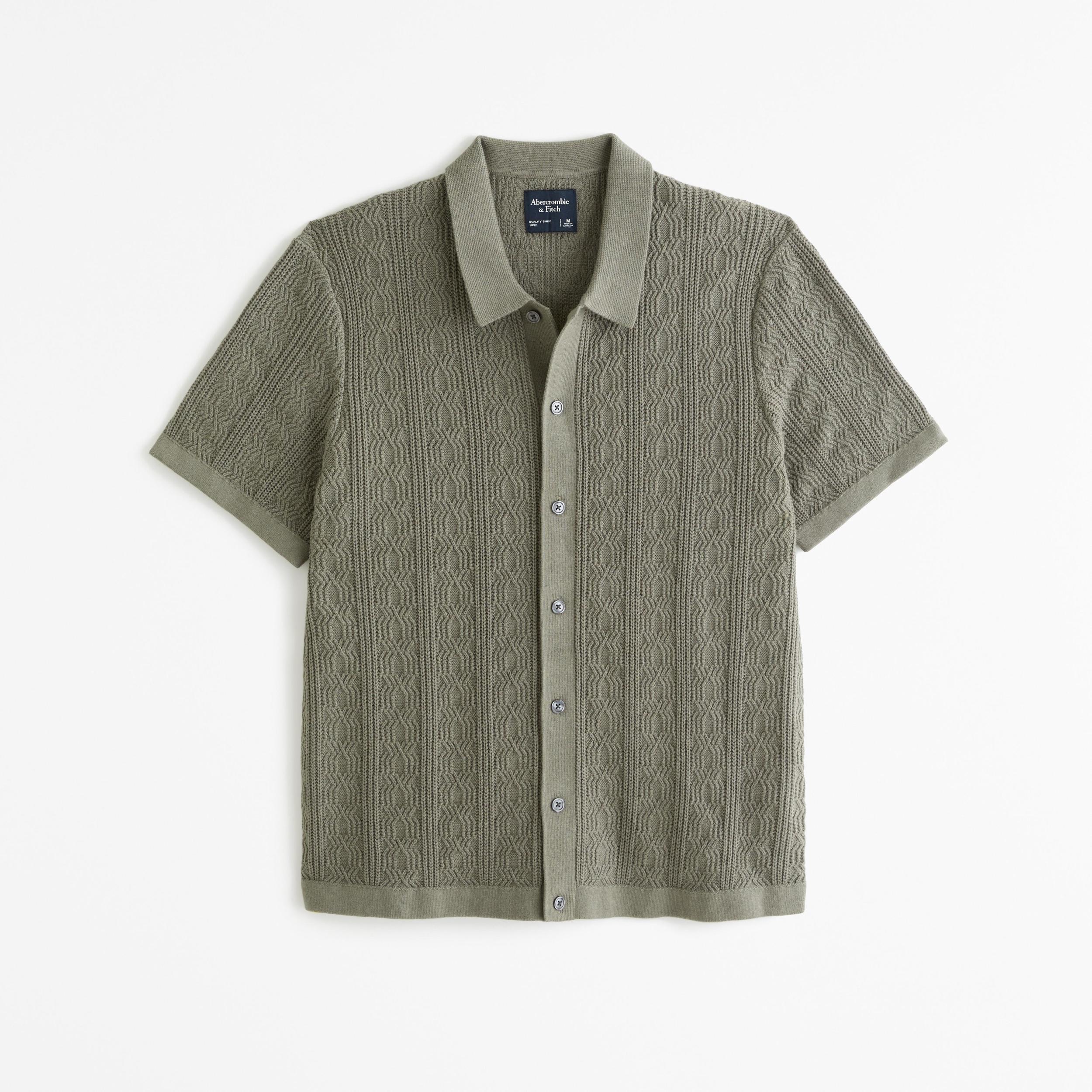 Stitch Button-Through Sweater Polo Product Image