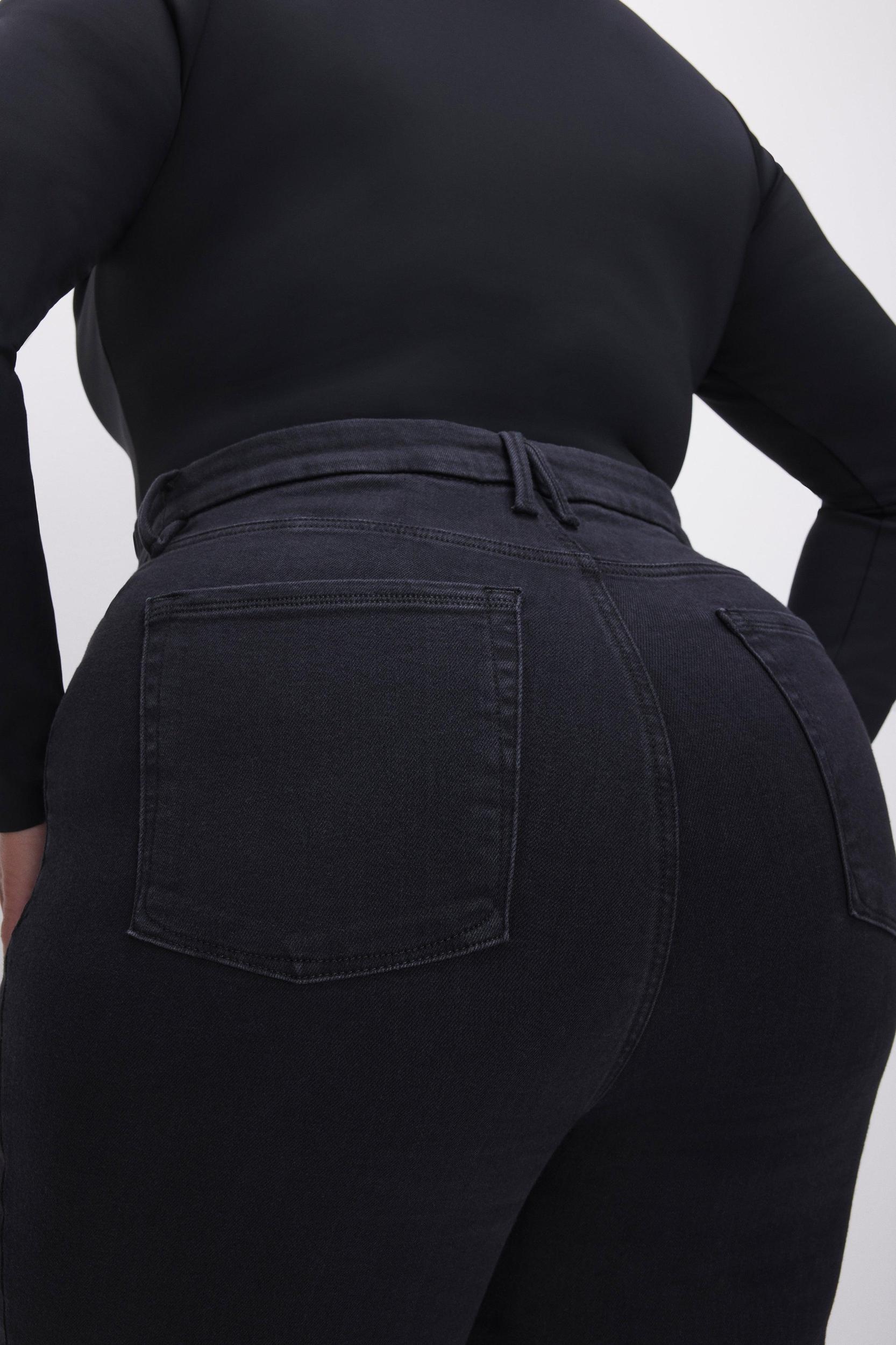 POWER STRETCH PULL-ON SKINNY JEANS | BLACK001 Product Image