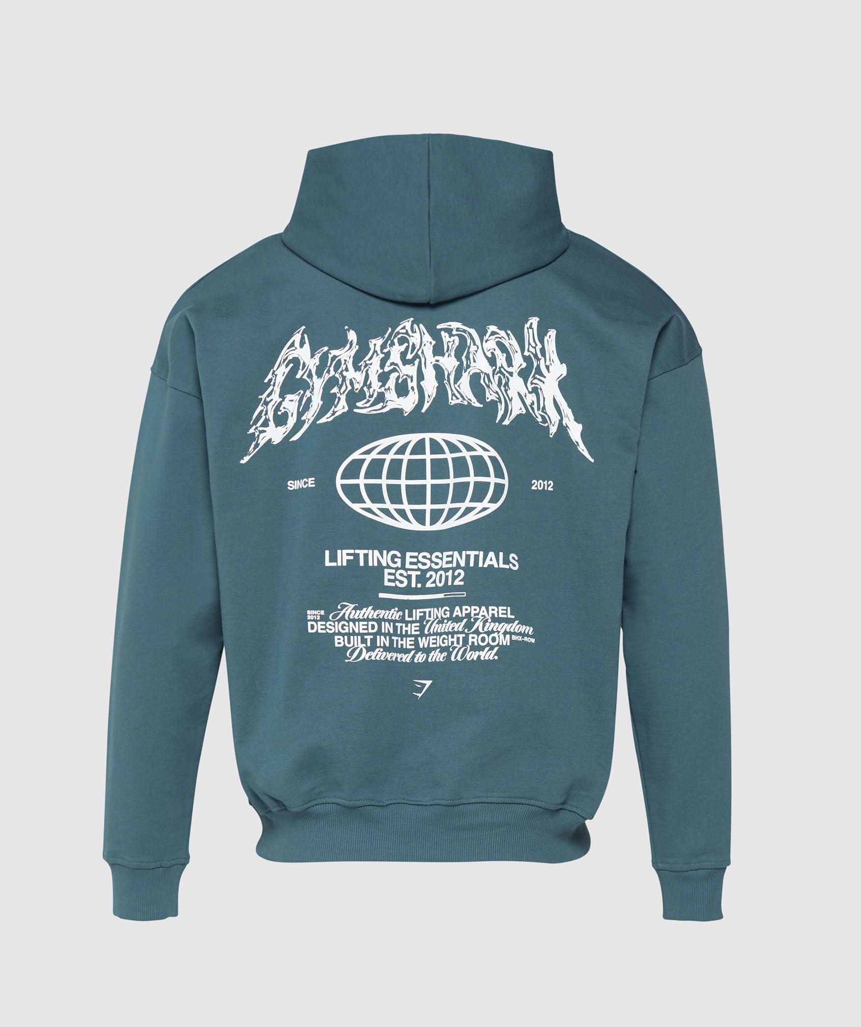 Metal Lifting Graphic Hoodie Product Image