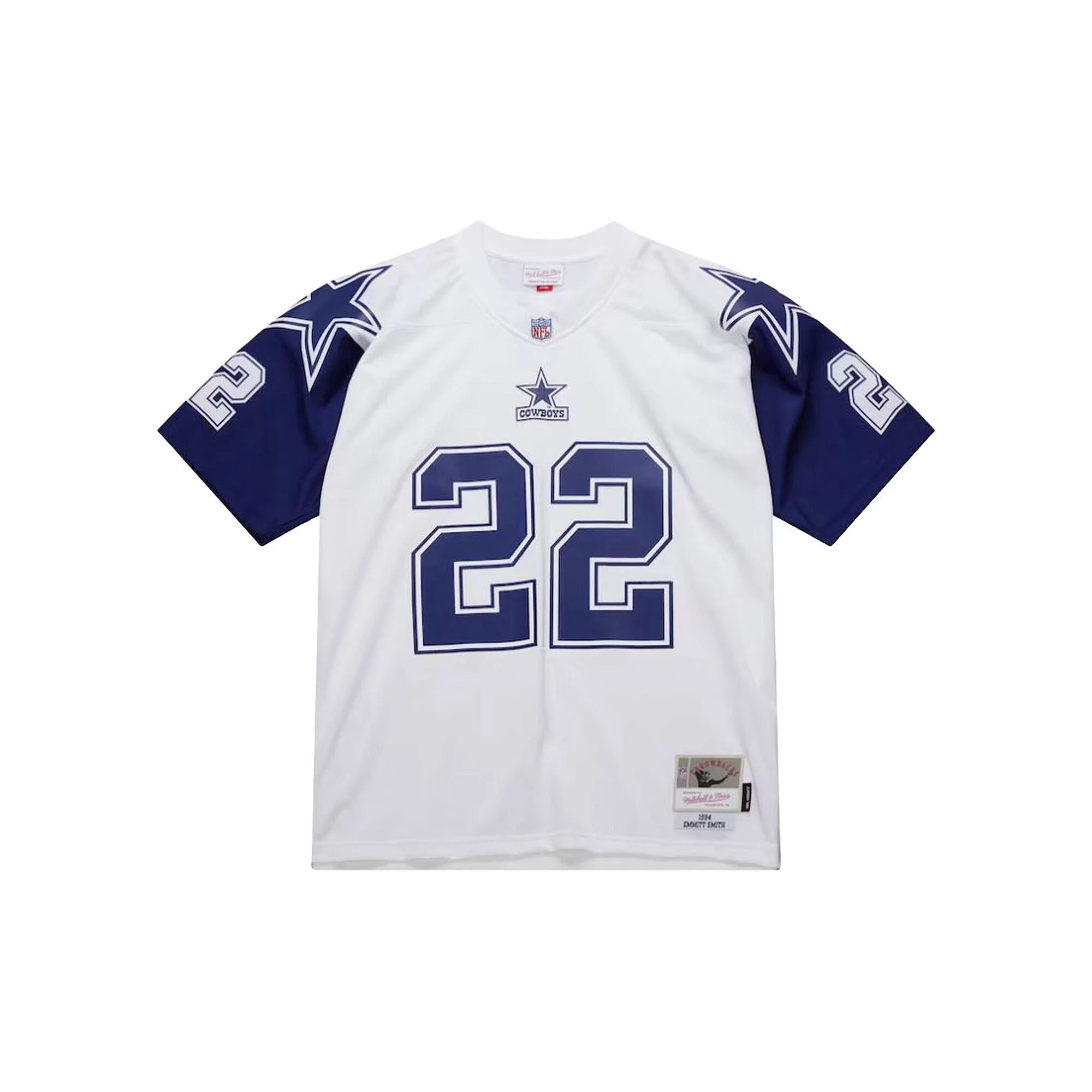 Men's Mitchell & Ness Emmitt Smith White Dallas Cowboys 1994 Alternate Legacy Replica Jersey, Size: 5XL Product Image